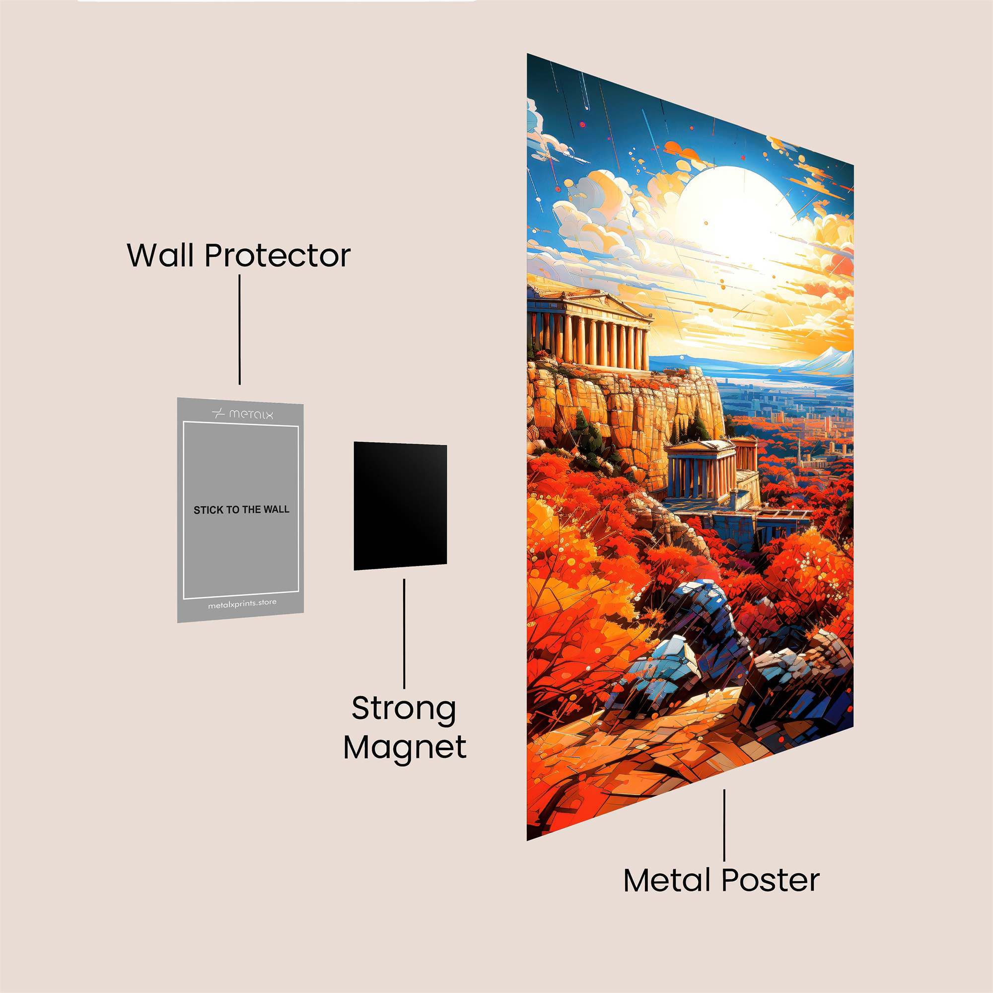 Parthenon Radiance Safe Wall Magnetic / M