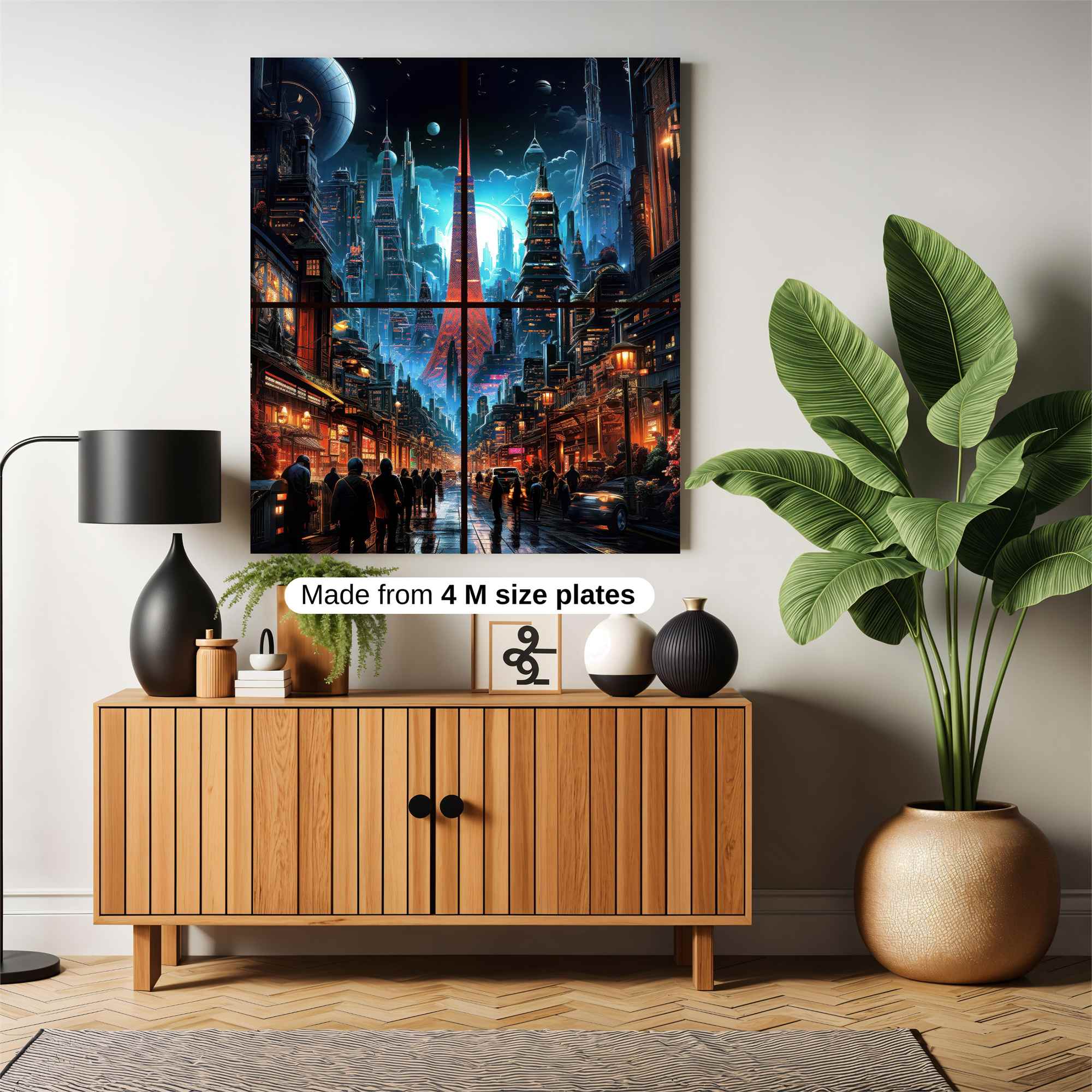 Neon Metropolis Safe Wall Magnetic / M