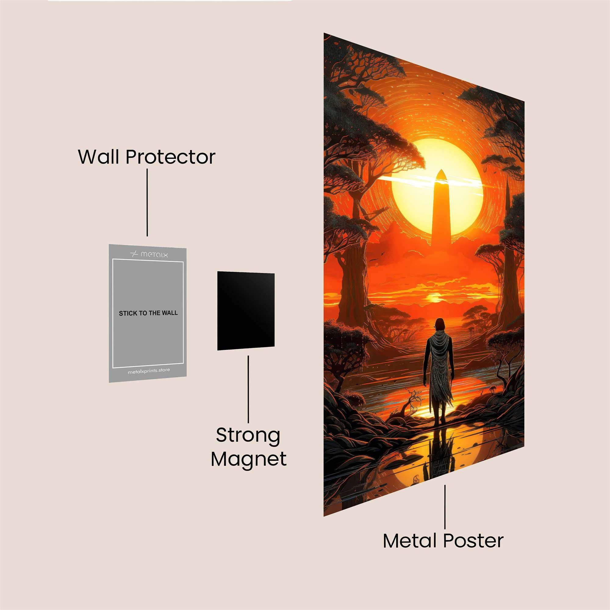 Sunrise Serenity Safe Wall Magnetic / M