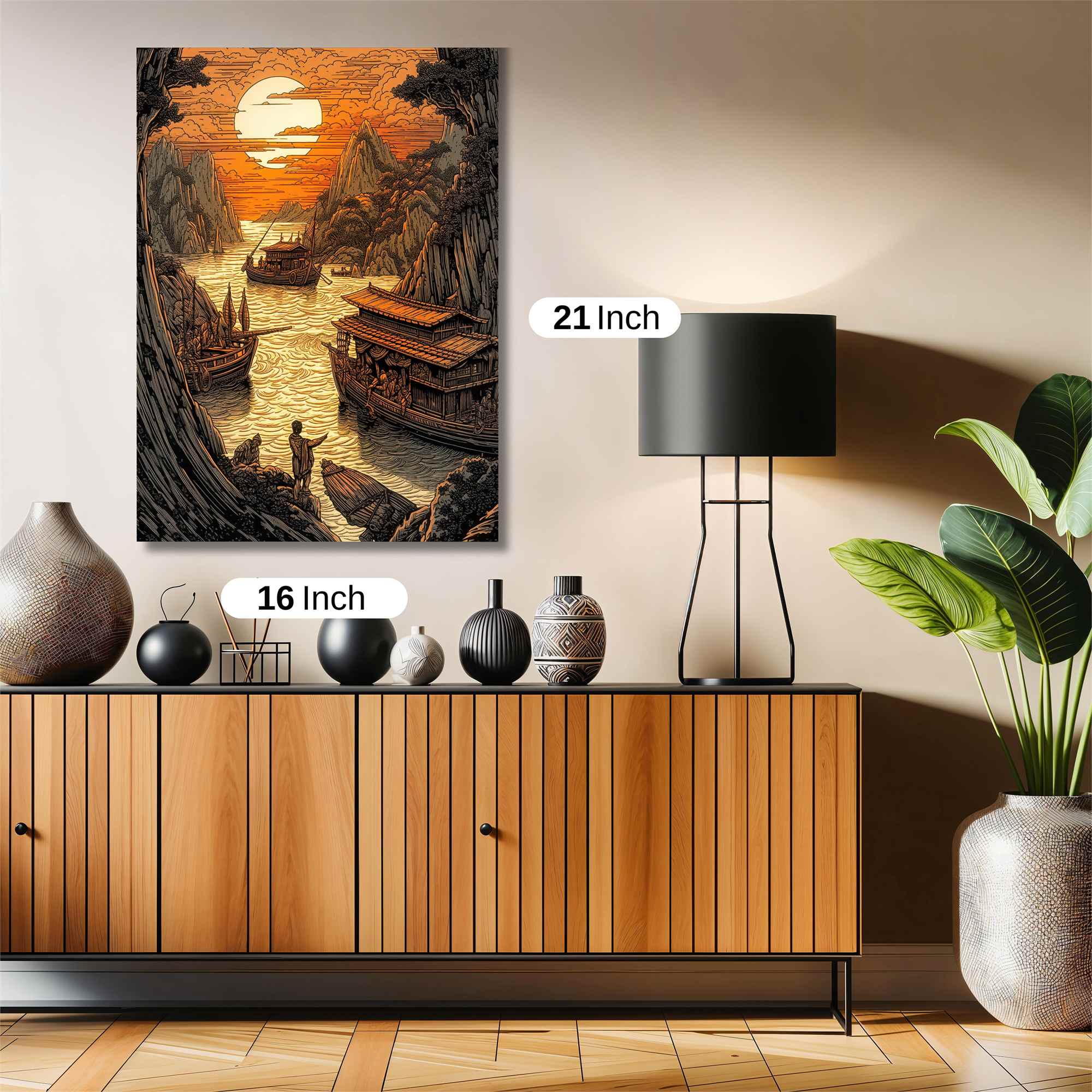 Sunset Serenity Safe Wall Magnetic / M