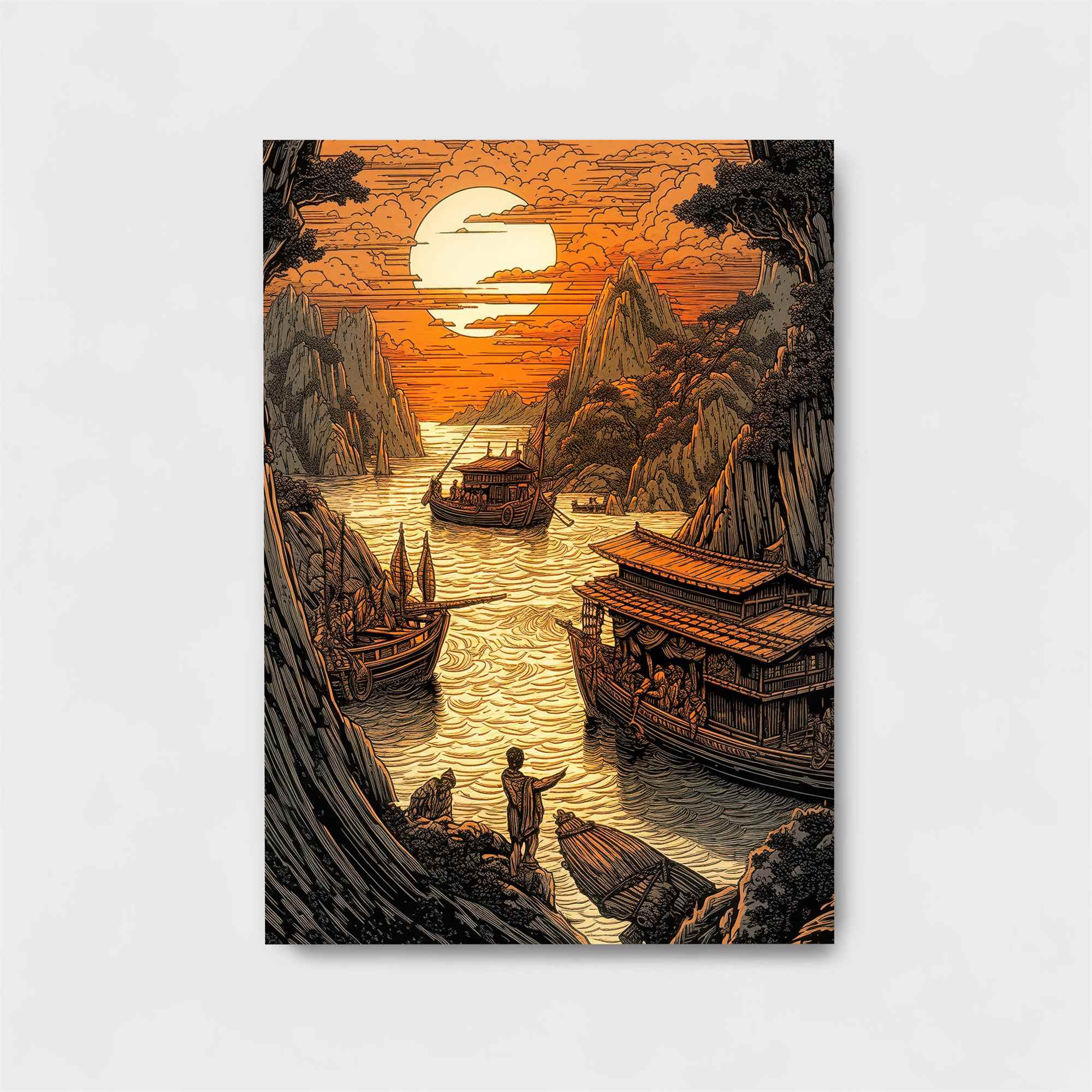 Sunset Serenity Safe Wall Magnetic / M