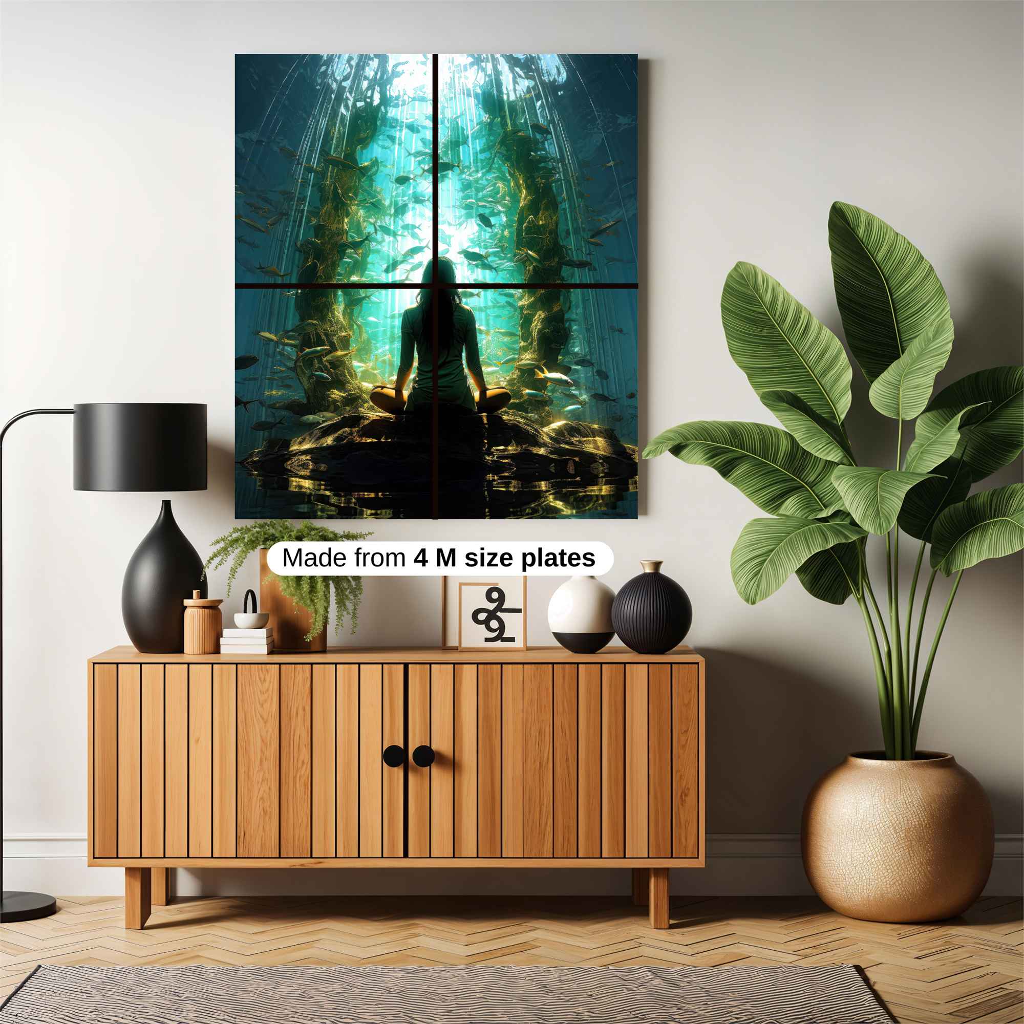 Aquatic Serenity Safe Wall Magnetic / M