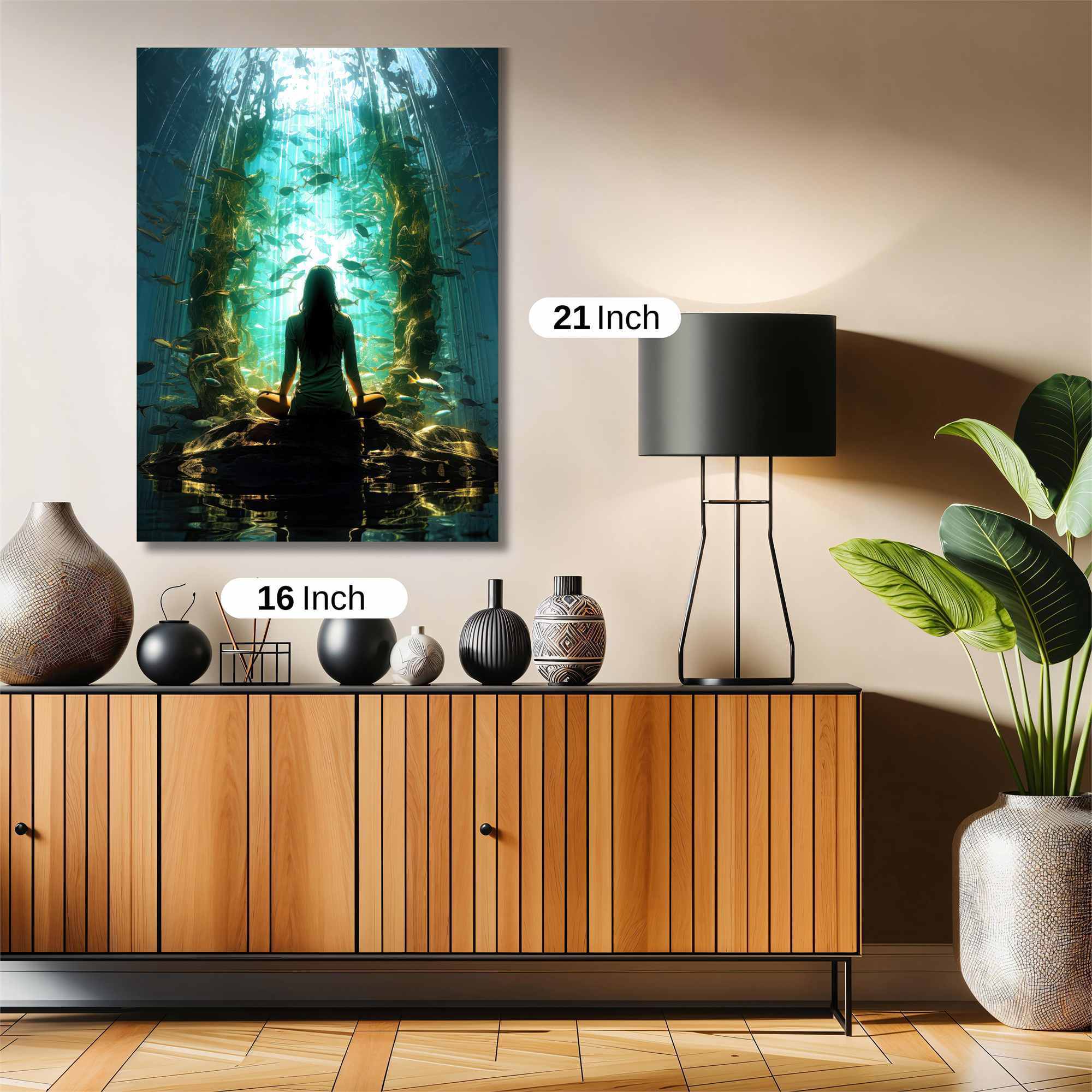 Aquatic Serenity Safe Wall Magnetic / M