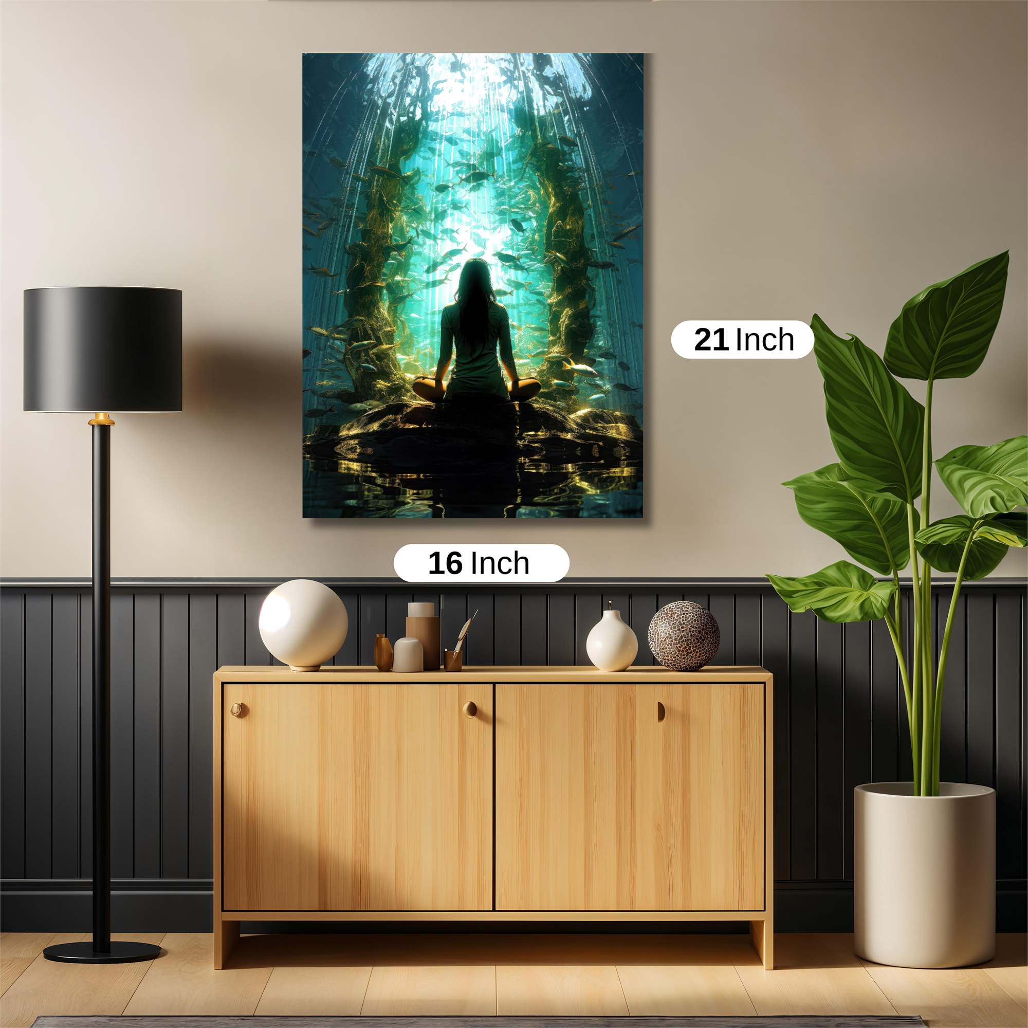 Aquatic Serenity Safe Wall Magnetic / M