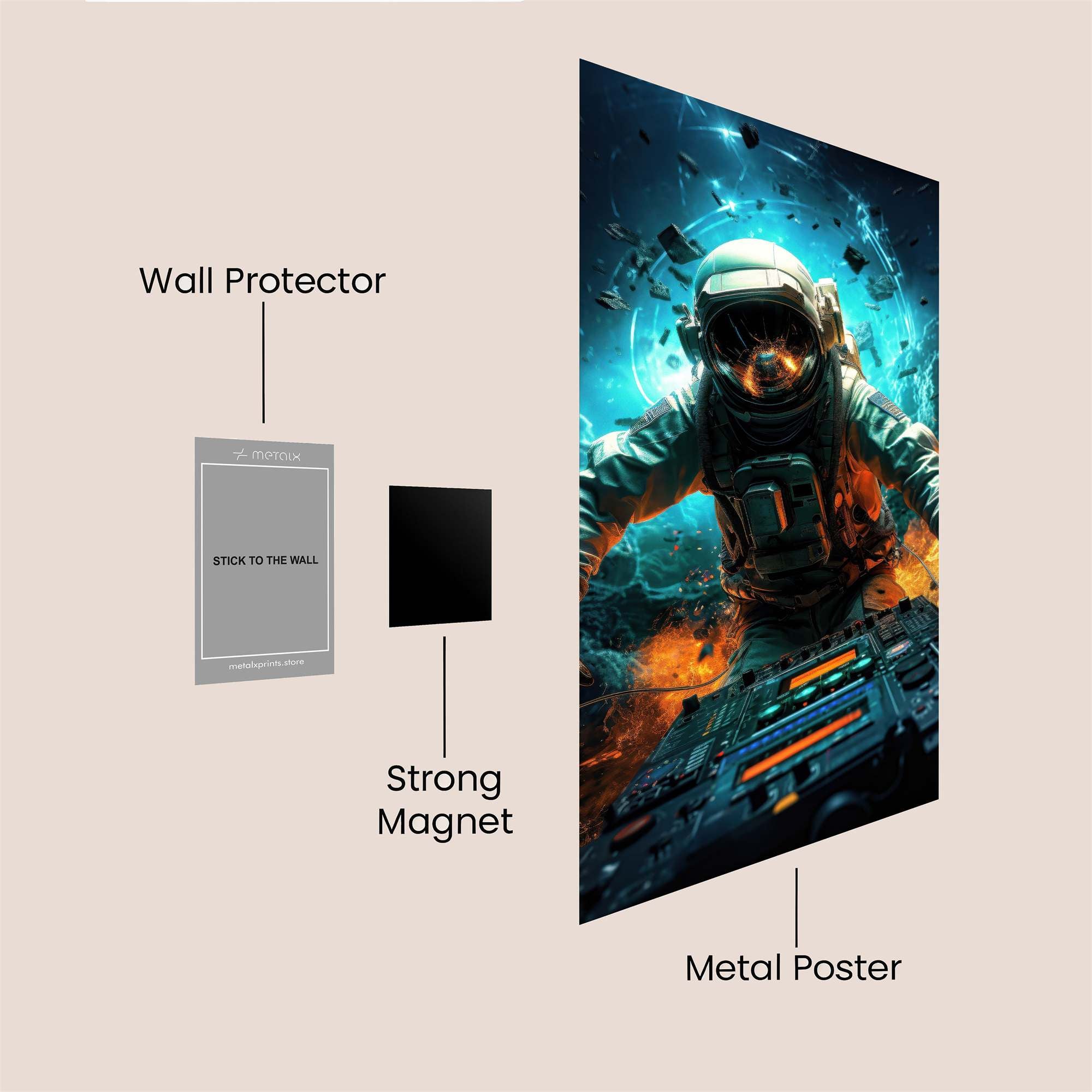 Cosmic DJ Safe Wall Magnetic / M