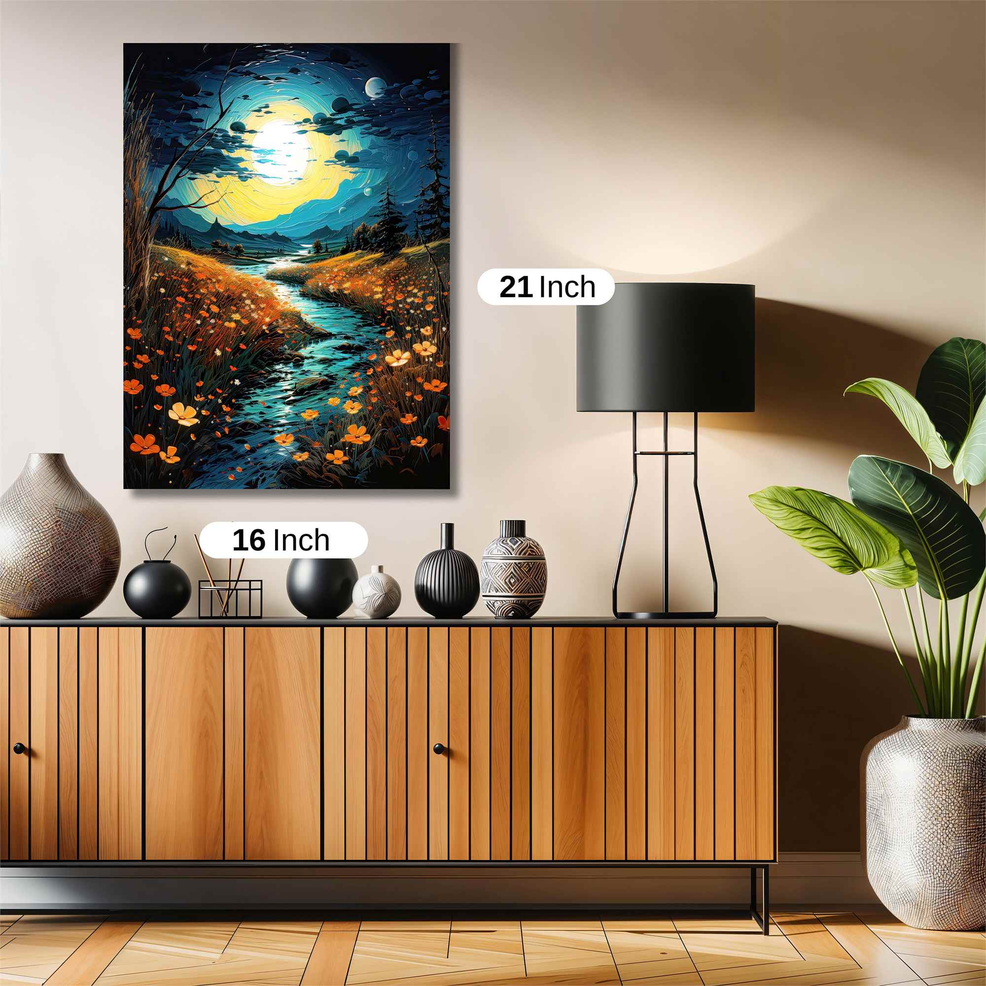 Moonlit Serenity Safe Wall Magnetic / M