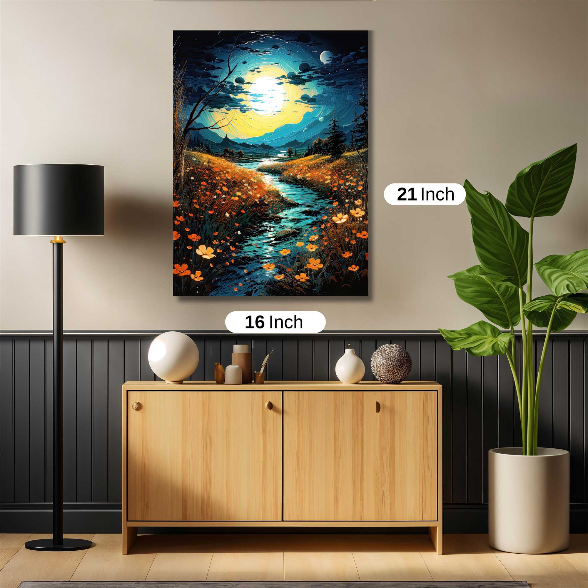Moonlit Serenity Safe Wall Magnetic / M
