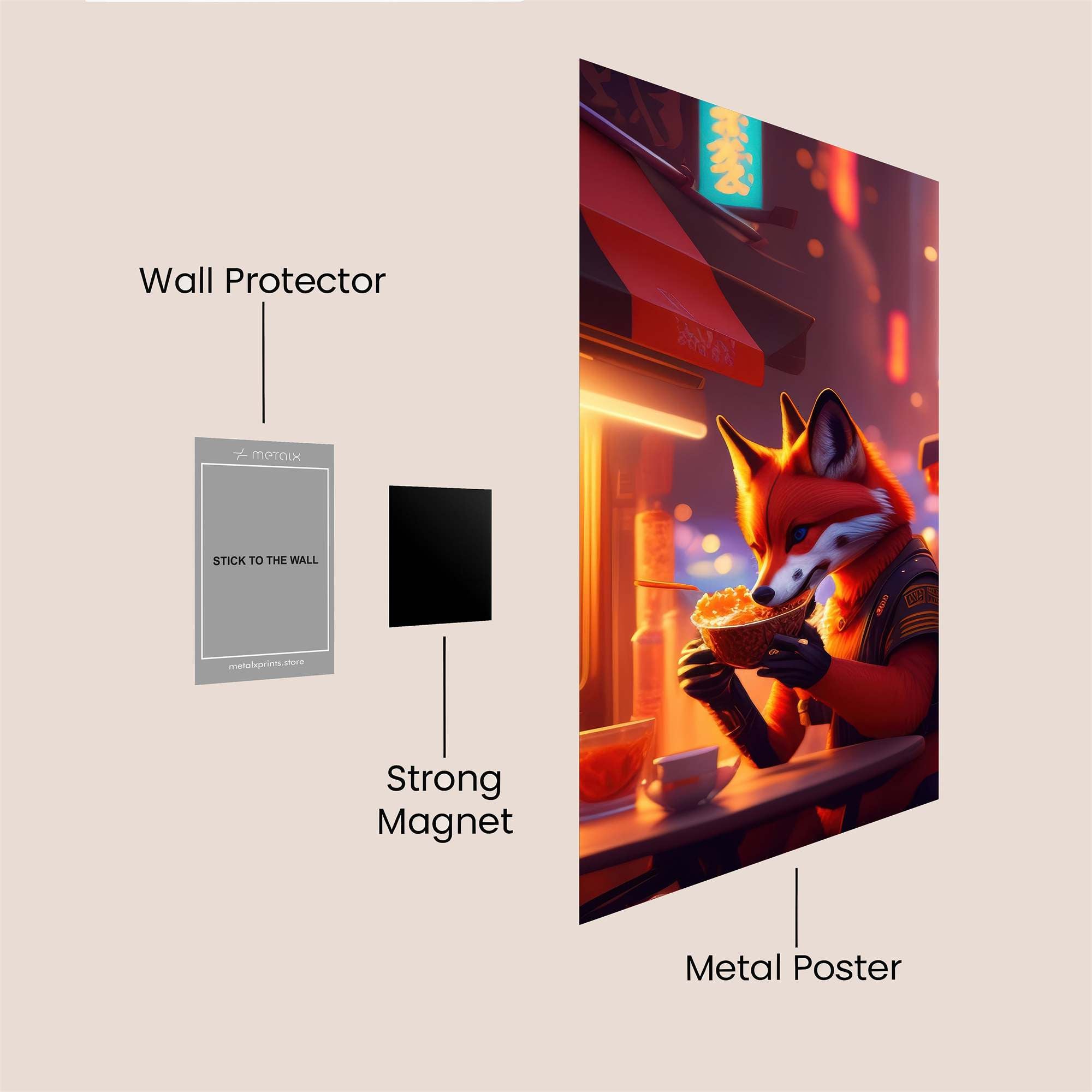 Fox Feast Safe Wall Magnetic / M