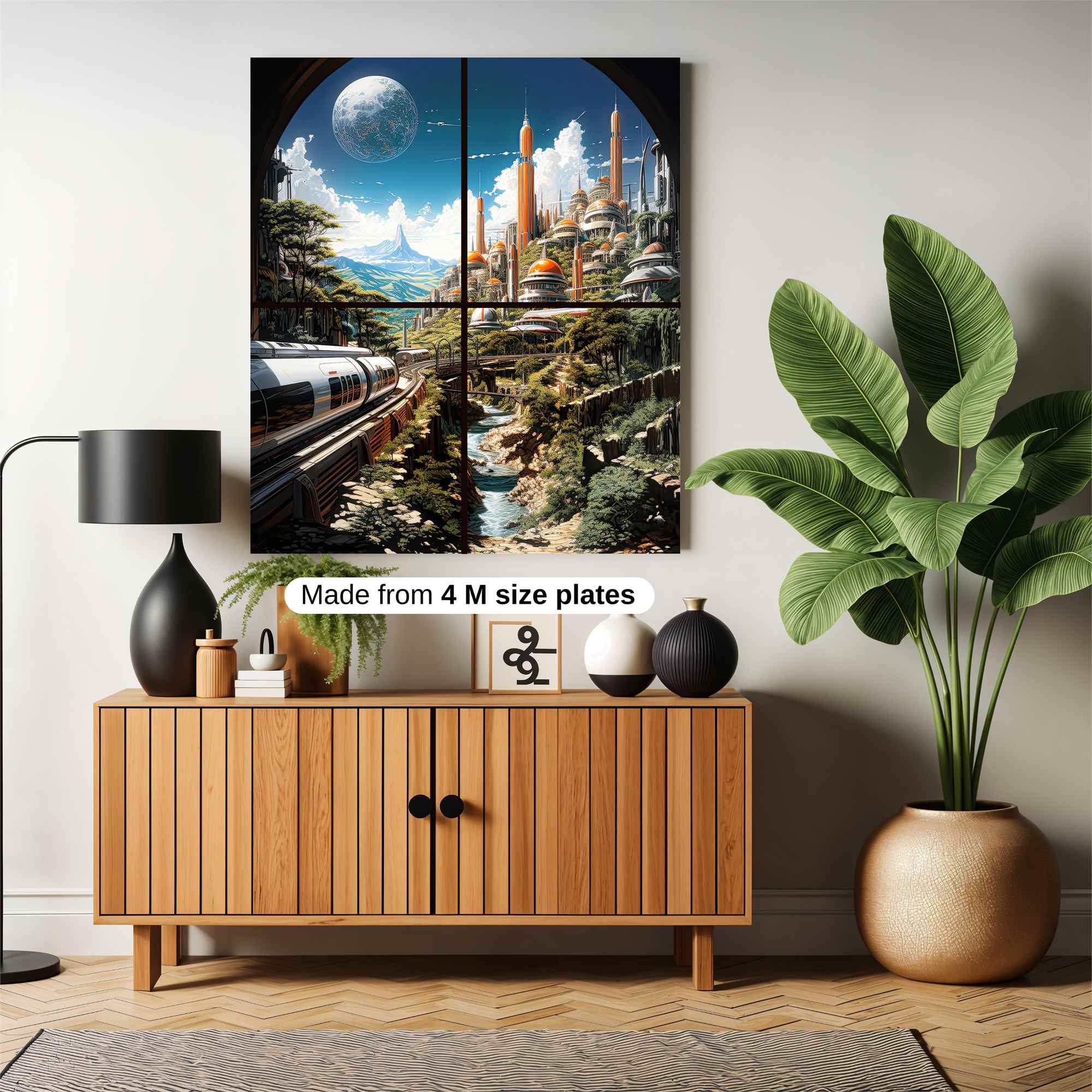 Futuristic Serenity Safe Wall Magnetic / M