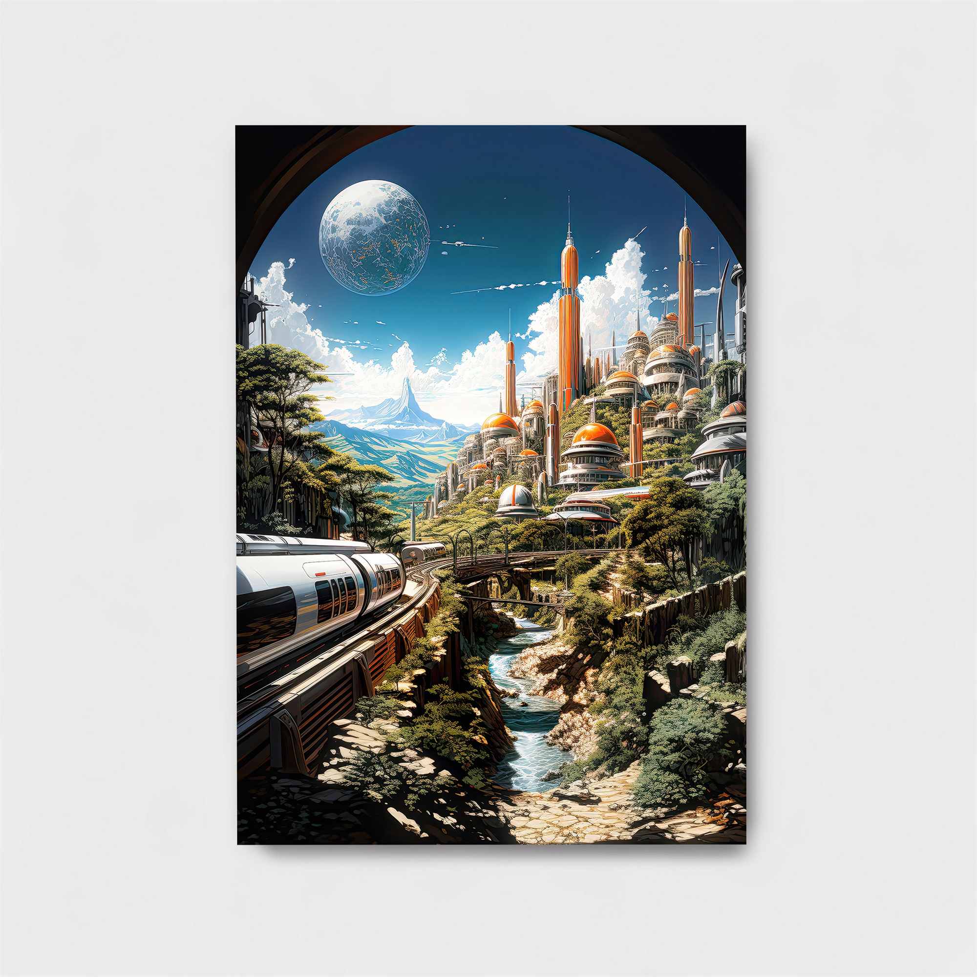 Futuristic Serenity Safe Wall Magnetic / M