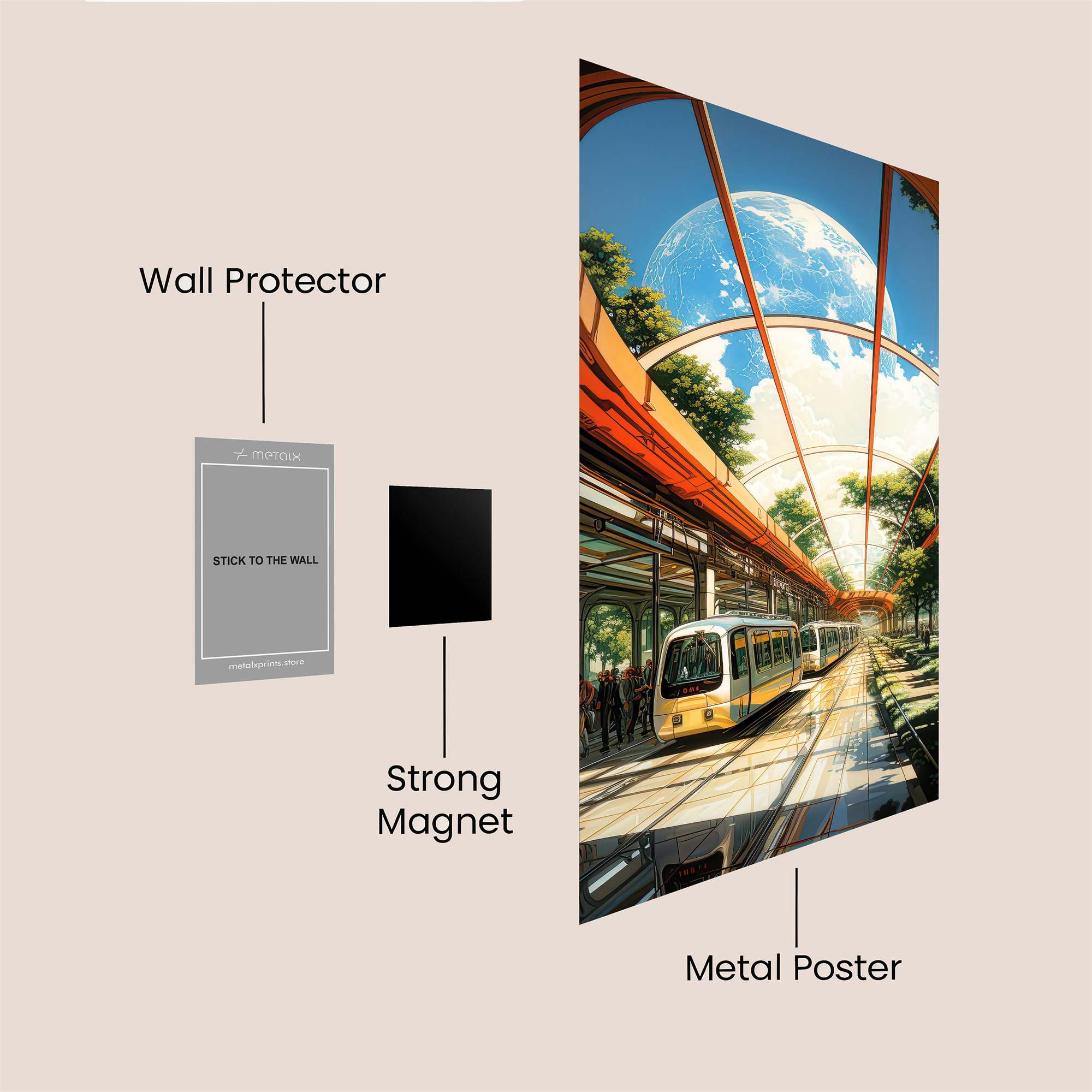 Lunar Serenity Safe Wall Magnetic / M