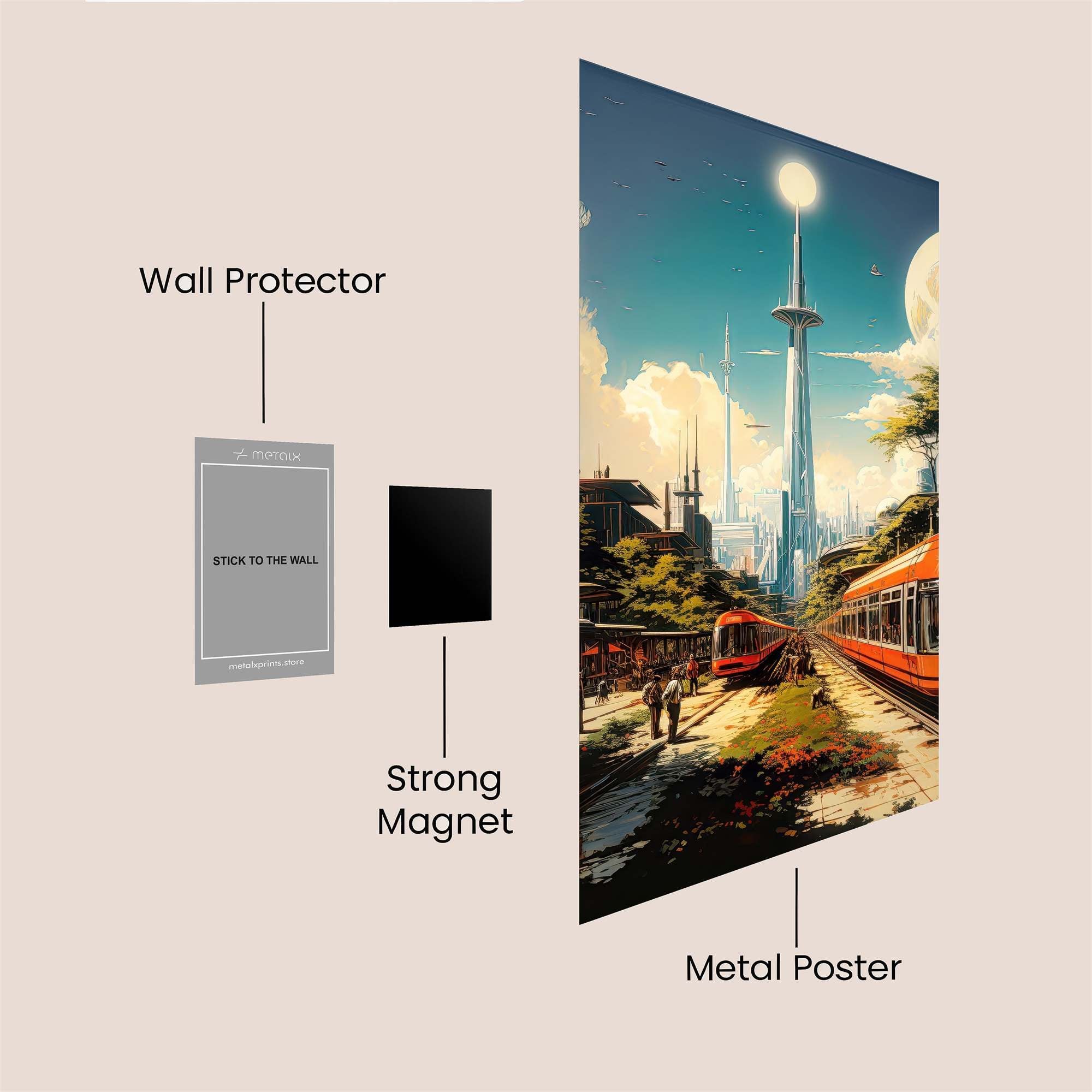 Tower Serenity Safe Wall Magnetic / M