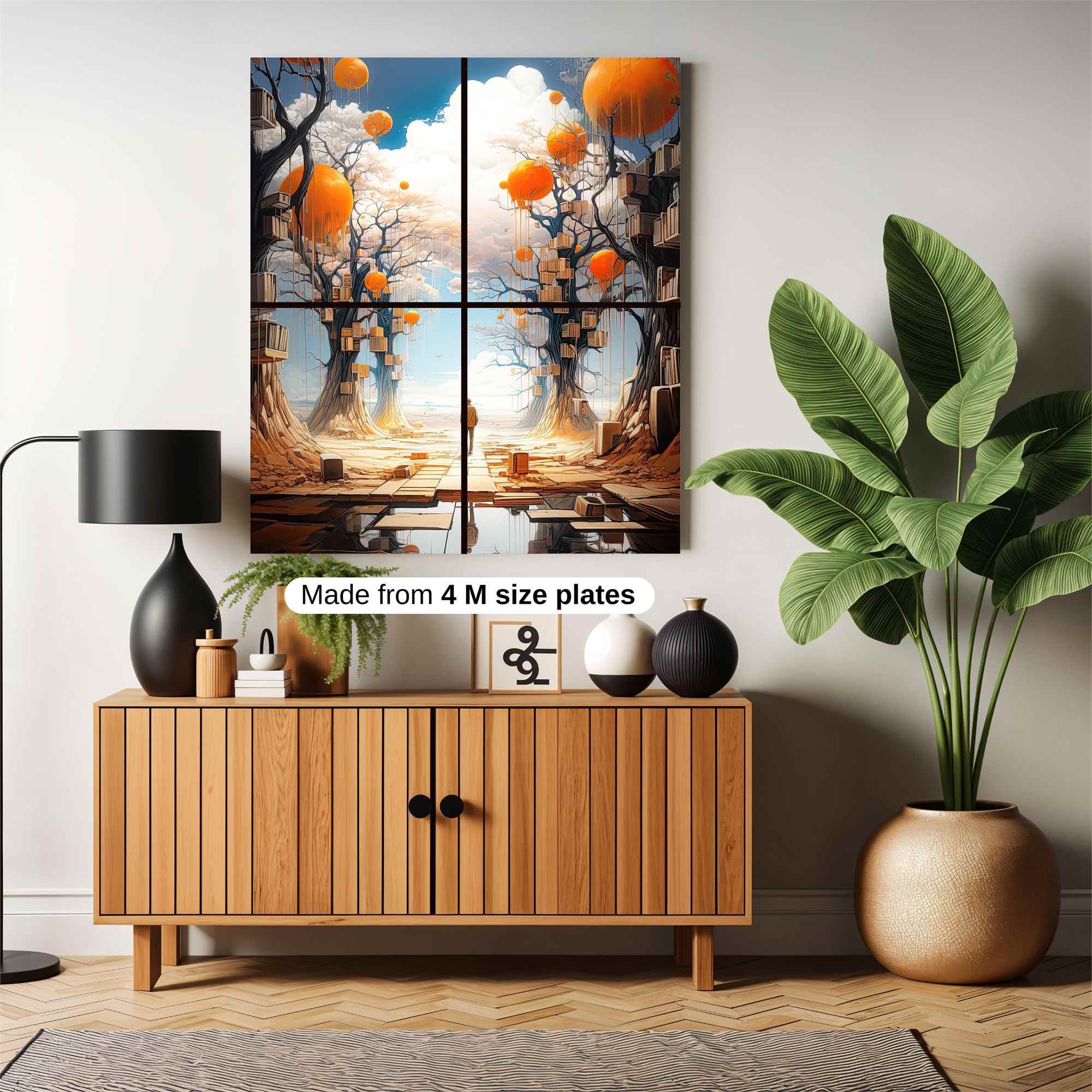 Ballooned Serenity Safe Wall Magnetic / M