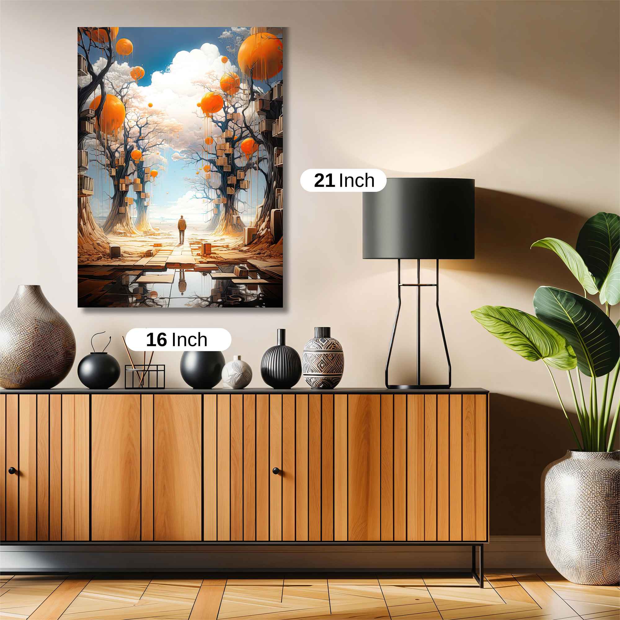 Ballooned Serenity Safe Wall Magnetic / M