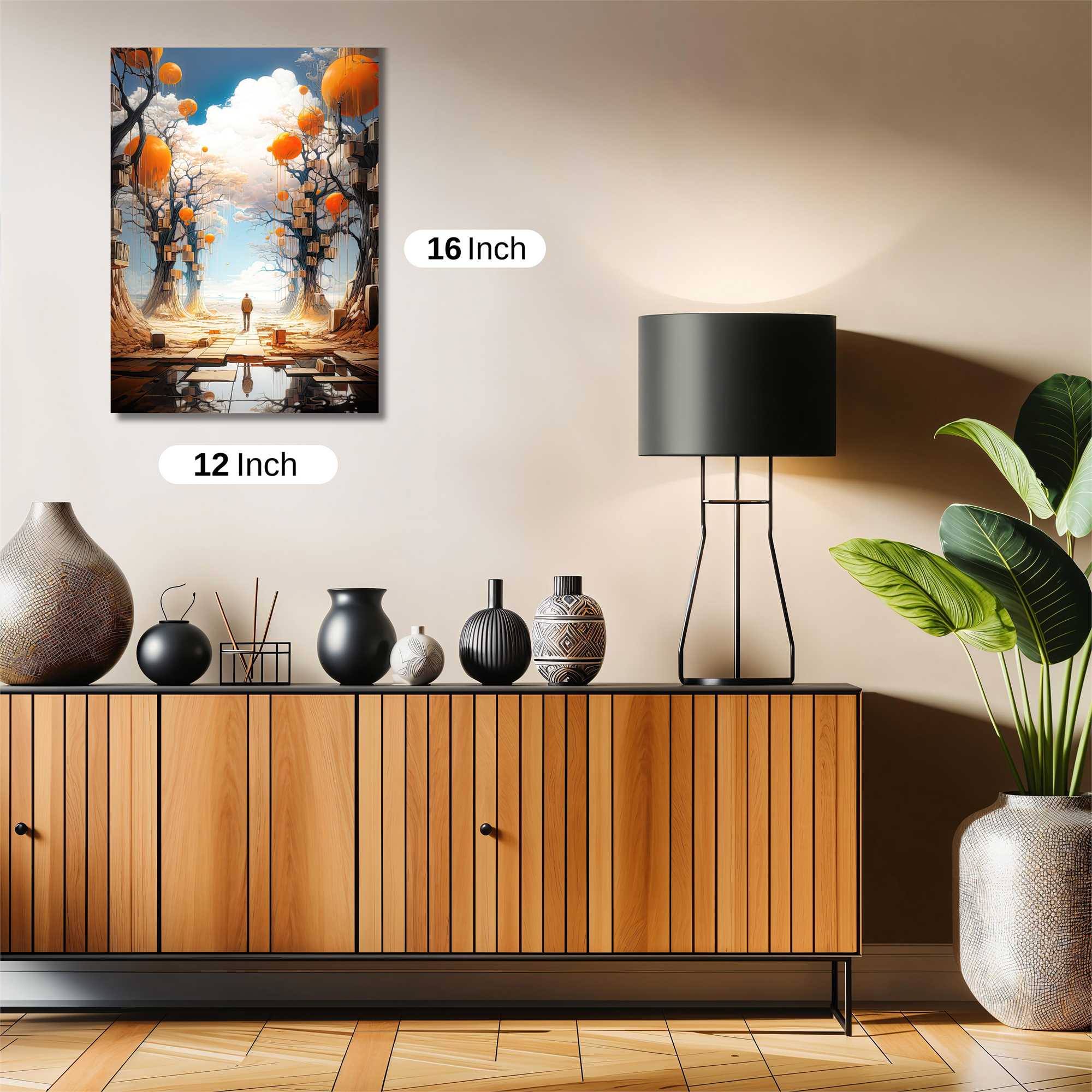 Ballooned Serenity Safe Wall Magnetic / M