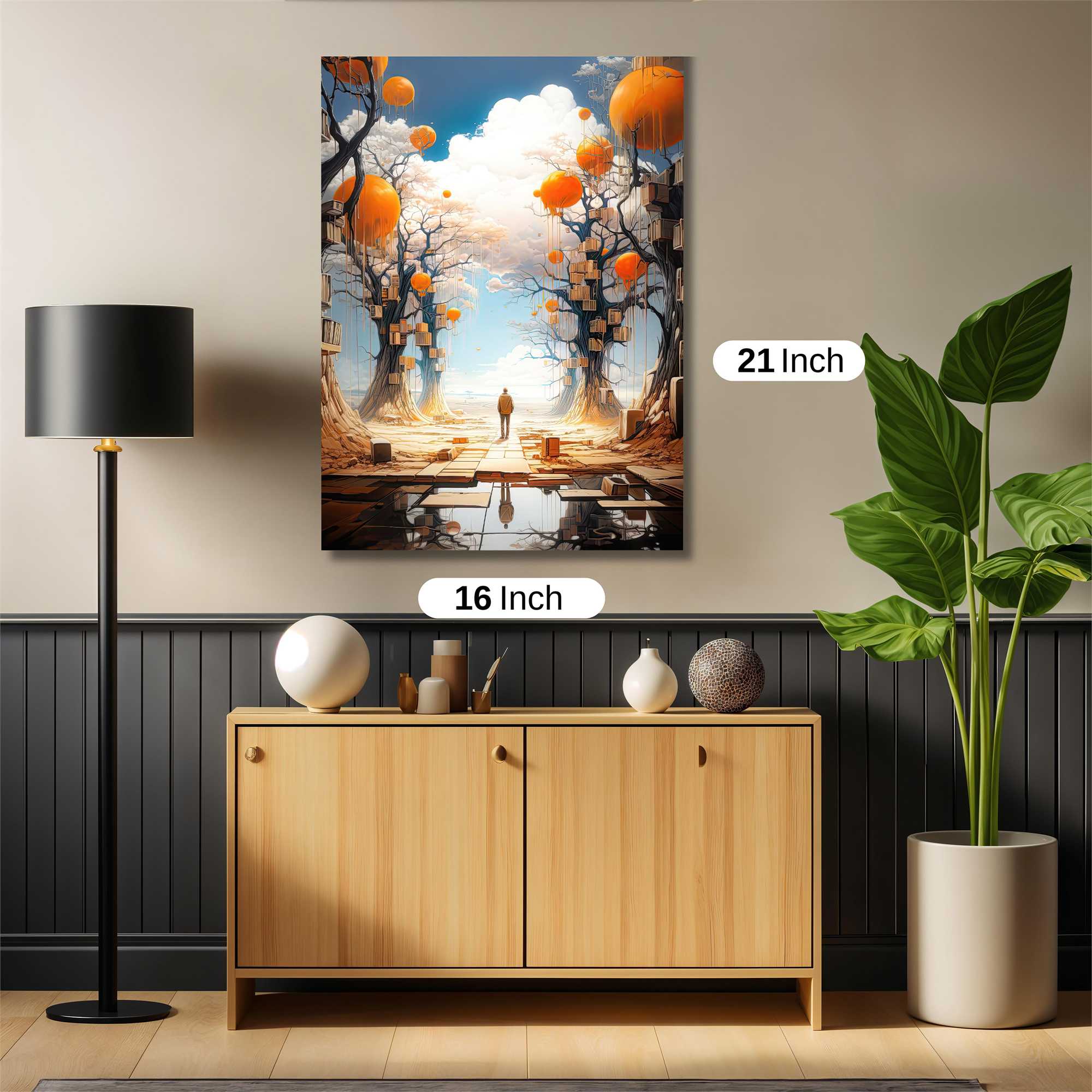 Ballooned Serenity Safe Wall Magnetic / M