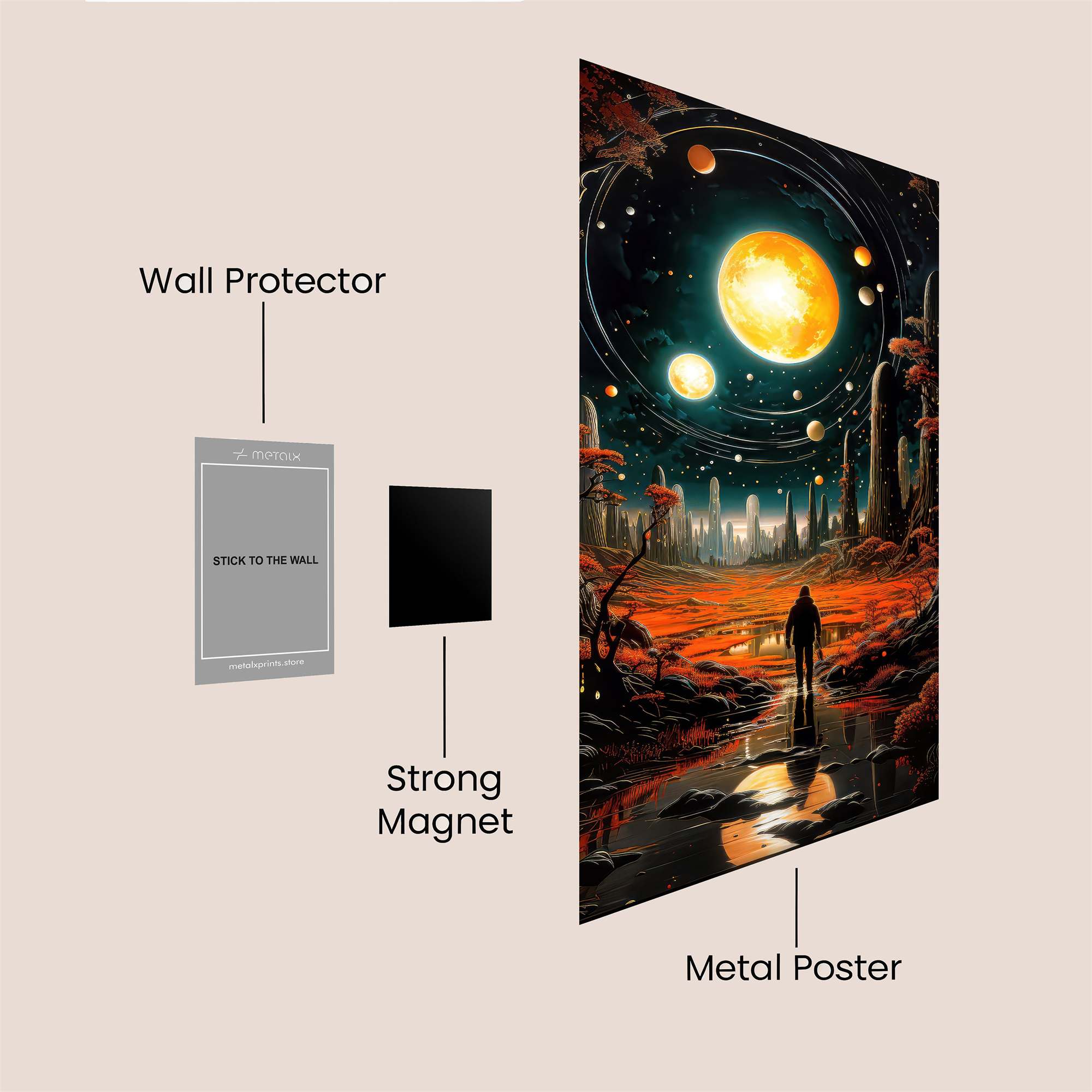 Cosmic Solitude Safe Wall Magnetic / M