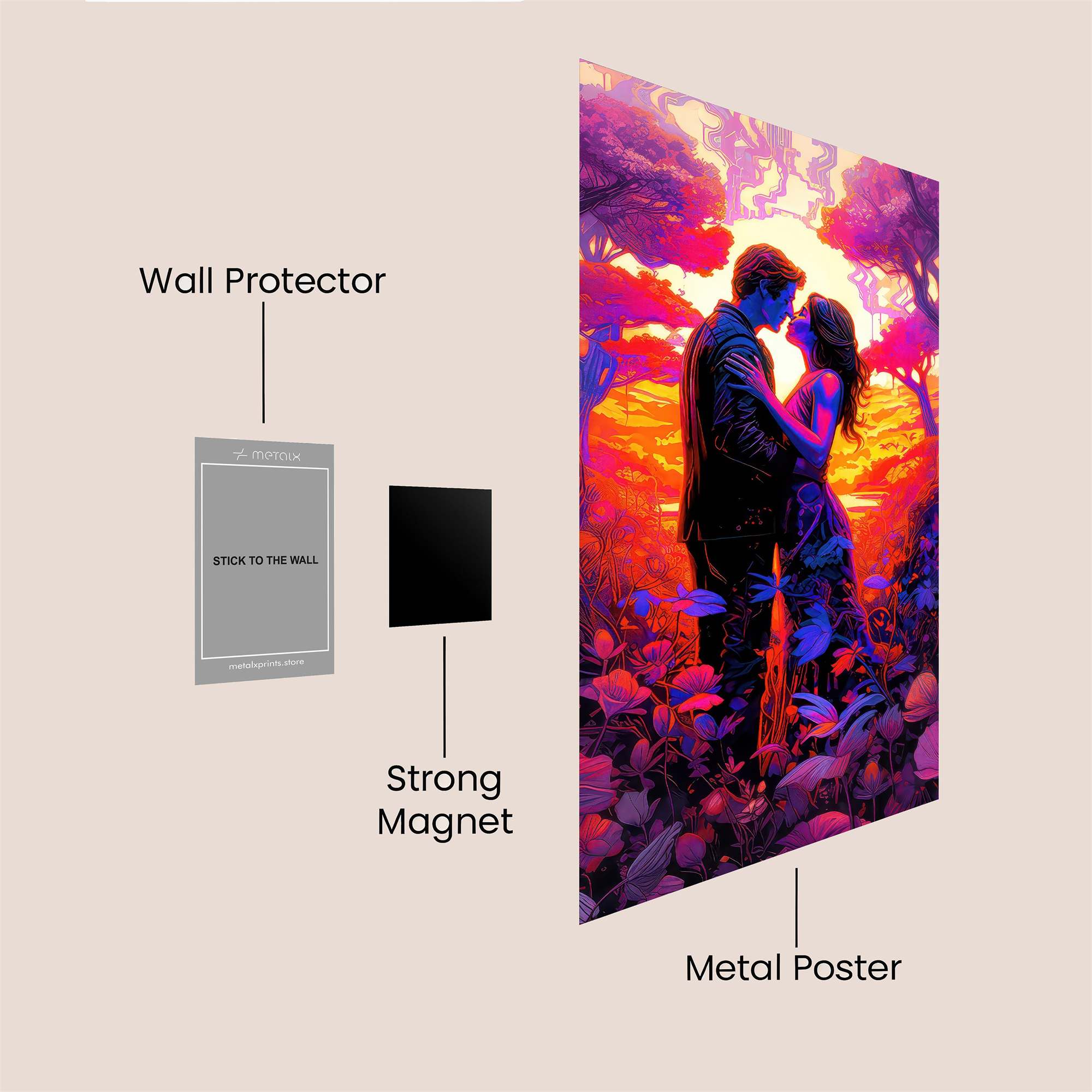 Twilight Embrace Safe Wall Magnetic / M