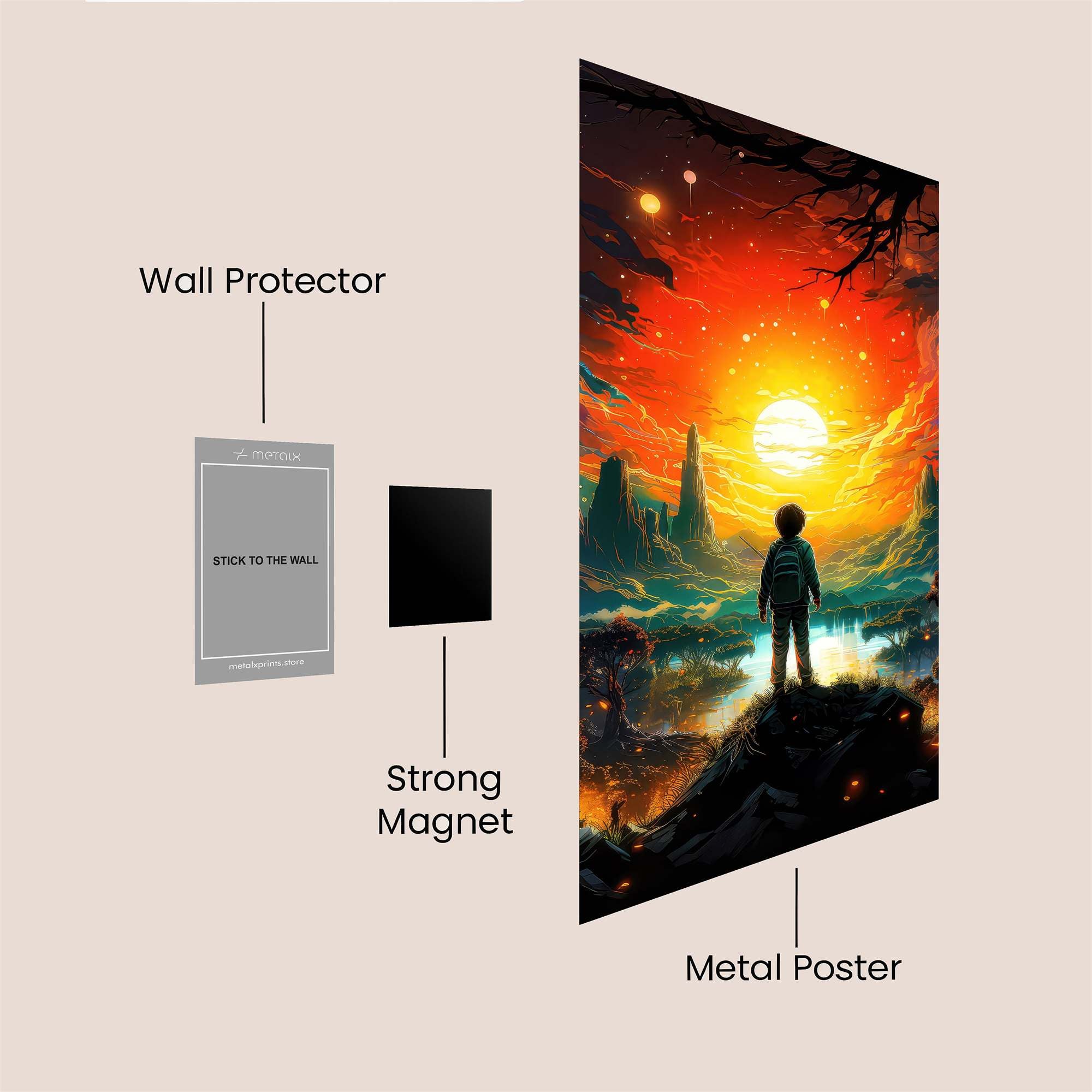 Sunrise Wonder Safe Wall Magnetic / M