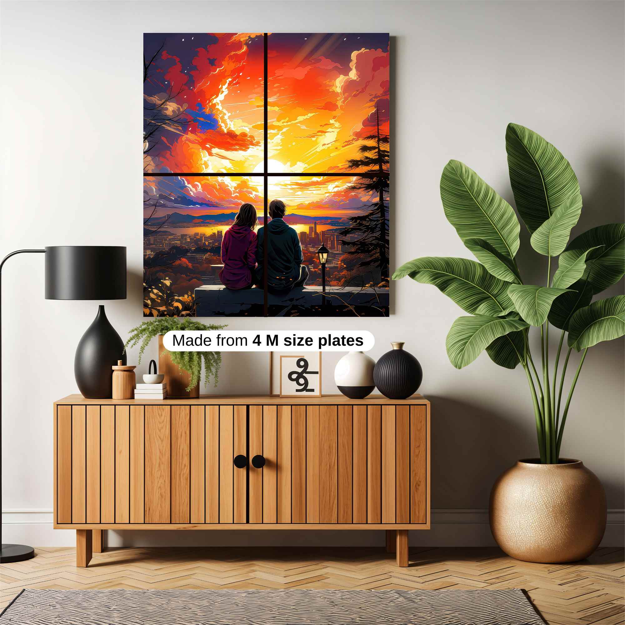 Sunset Serenity Safe Wall Magnetic / M