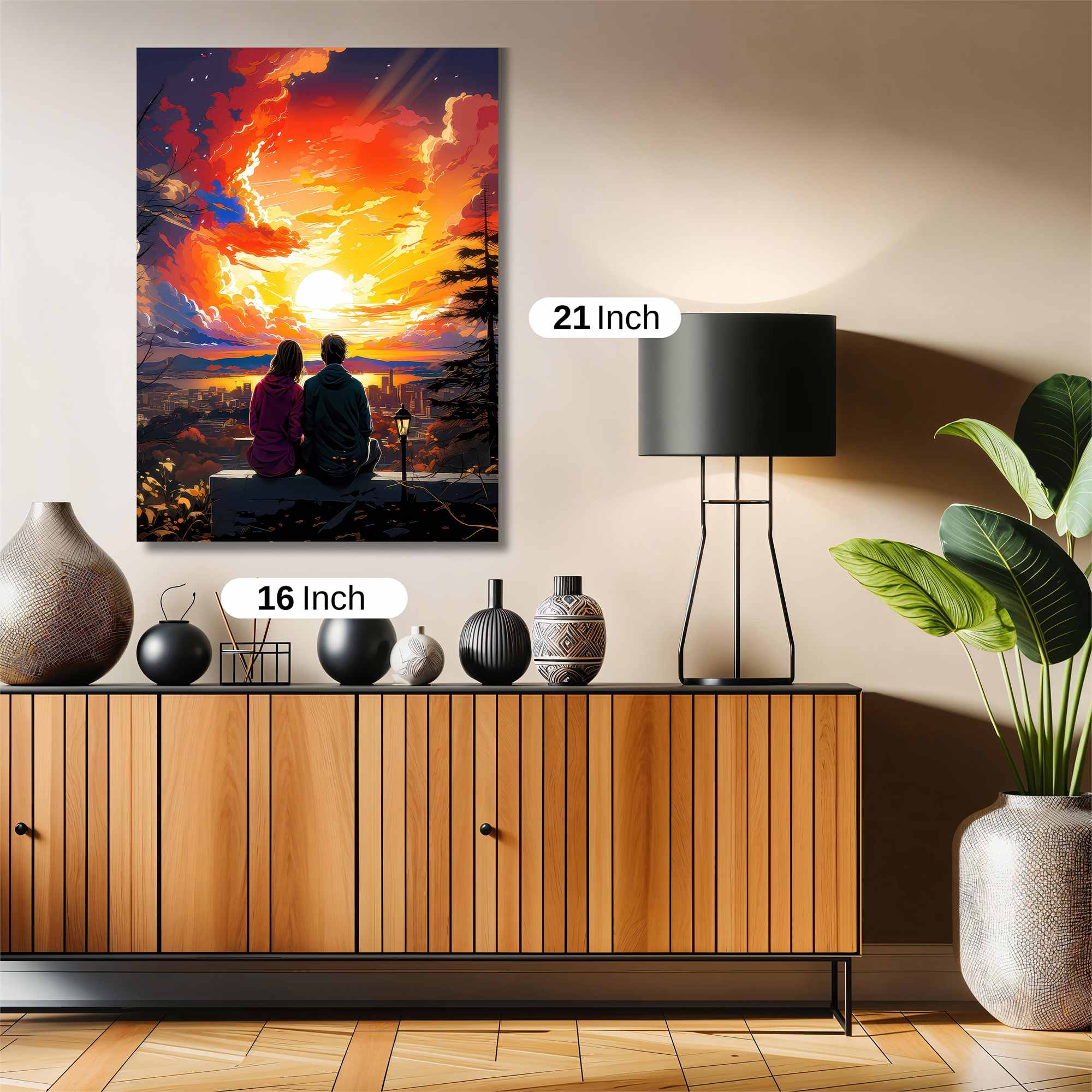 Sunset Serenity Safe Wall Magnetic / M