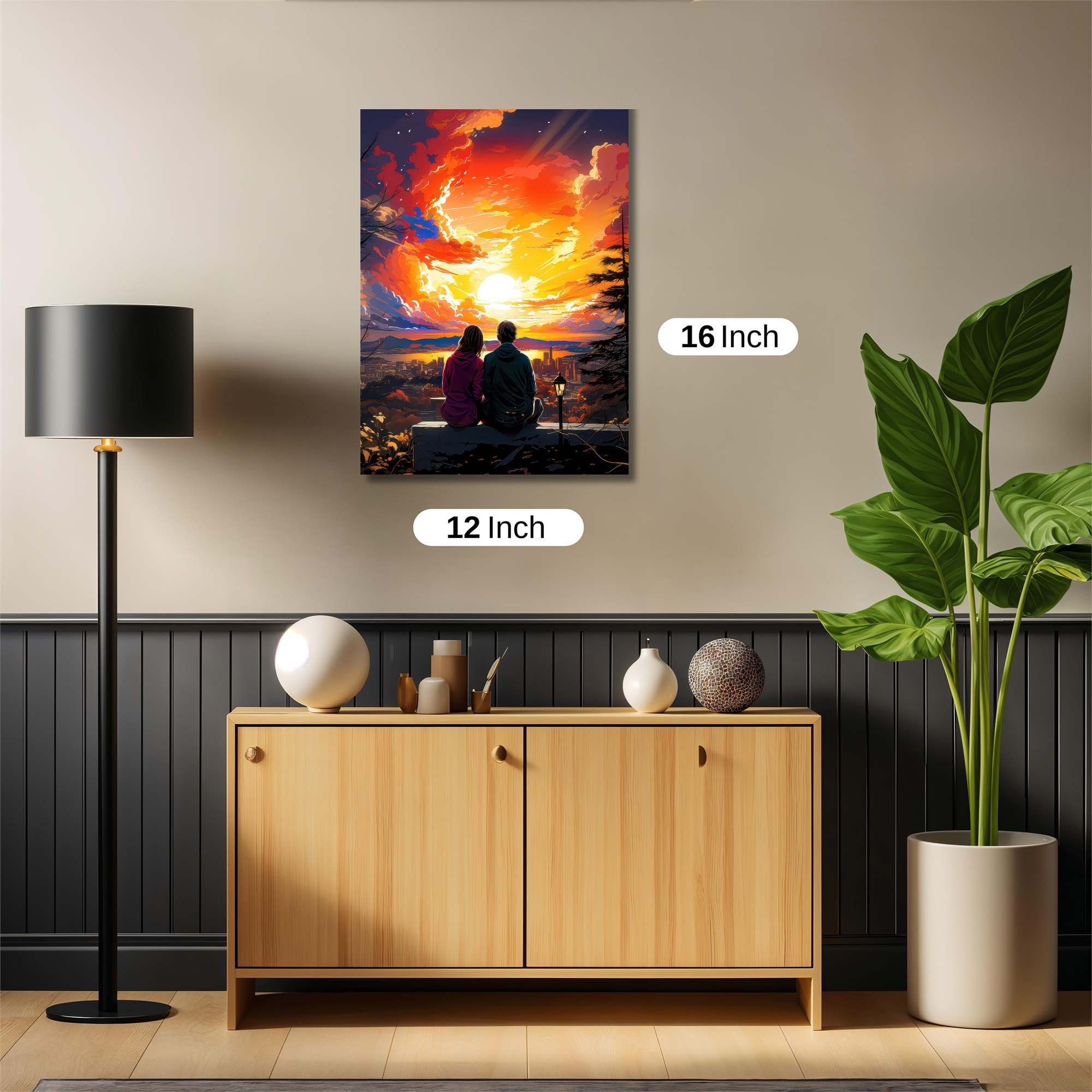 Sunset Serenity Safe Wall Magnetic / M