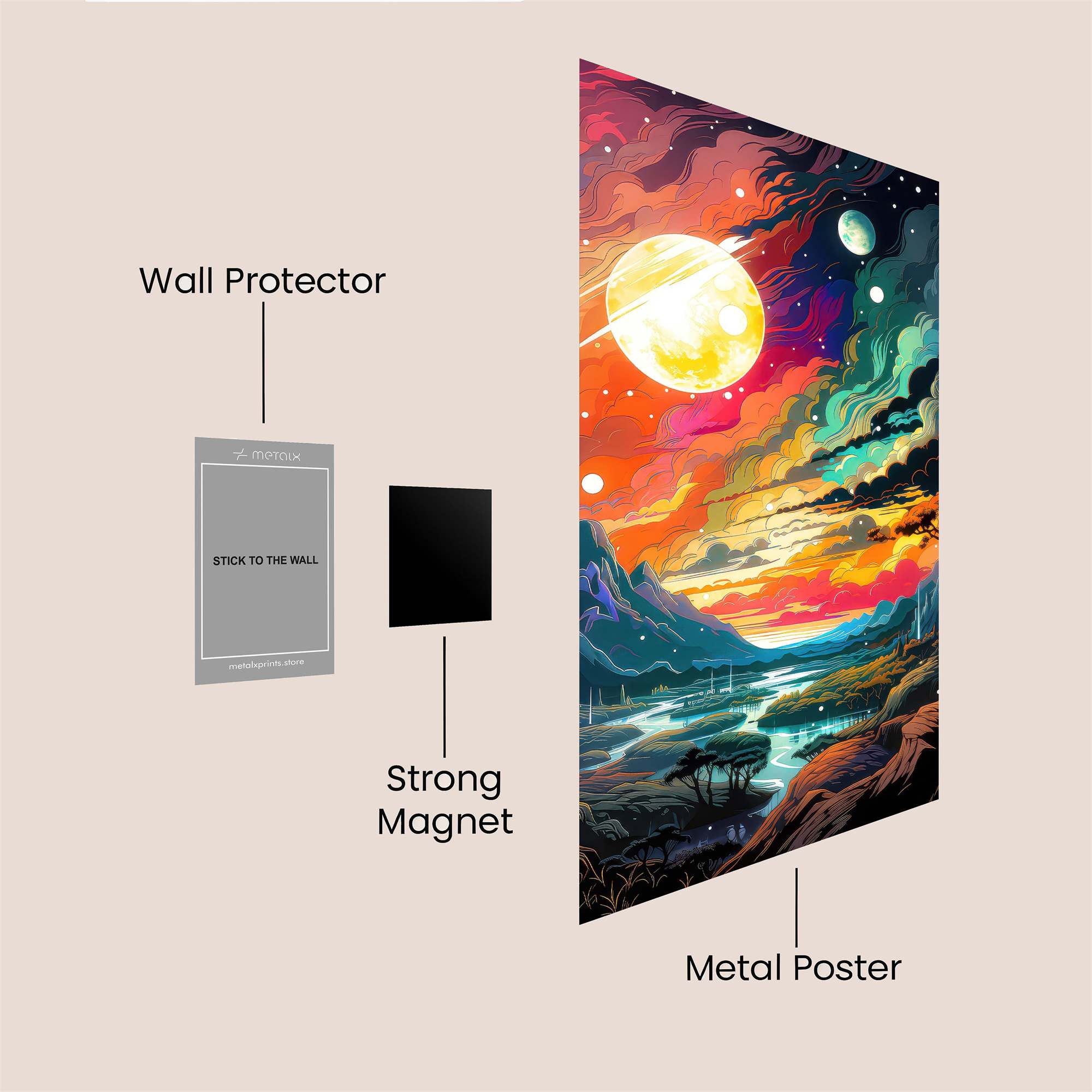 Celestial Dreamscape Safe Wall Magnetic / M