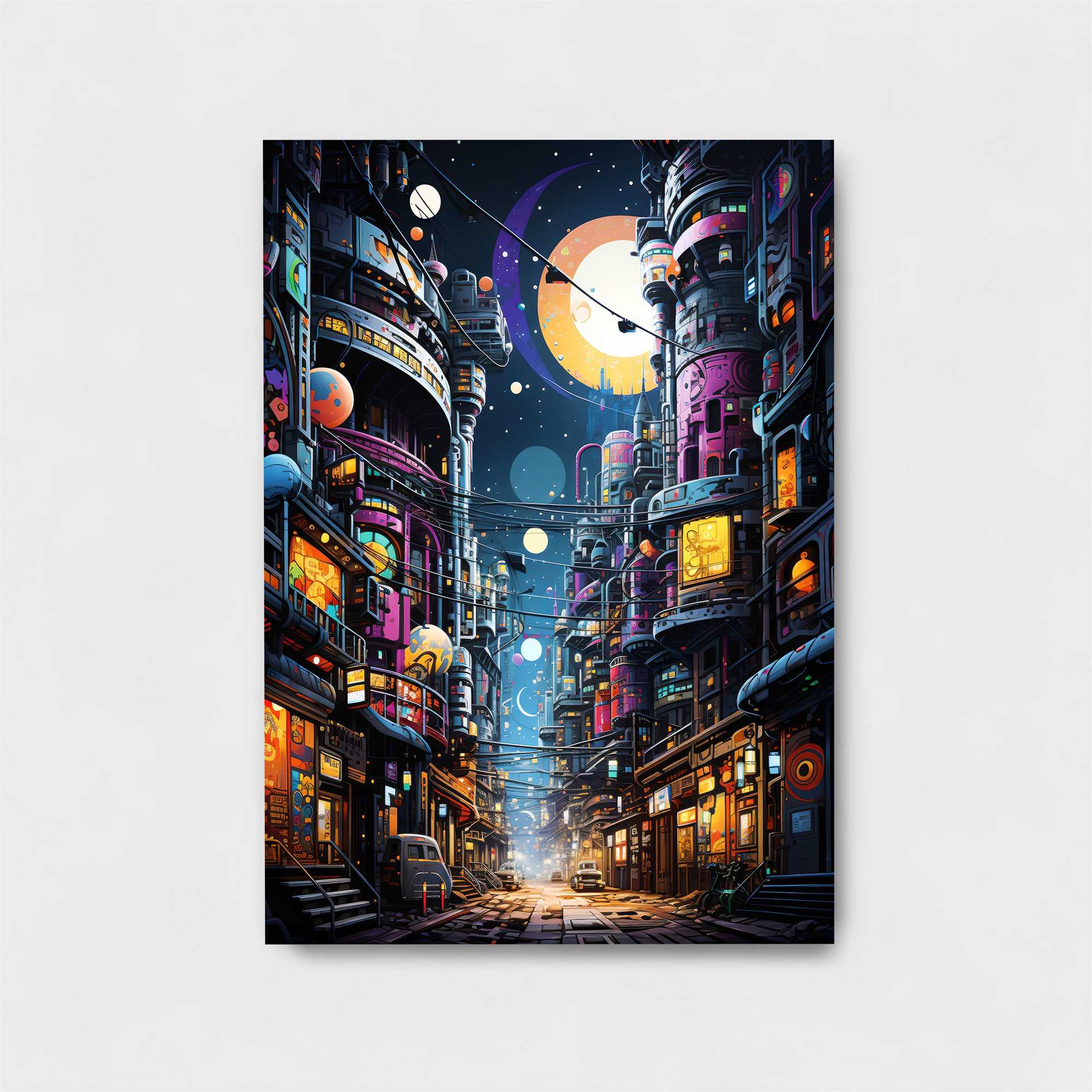 Neon Dreamscape Safe Wall Magnetic / M