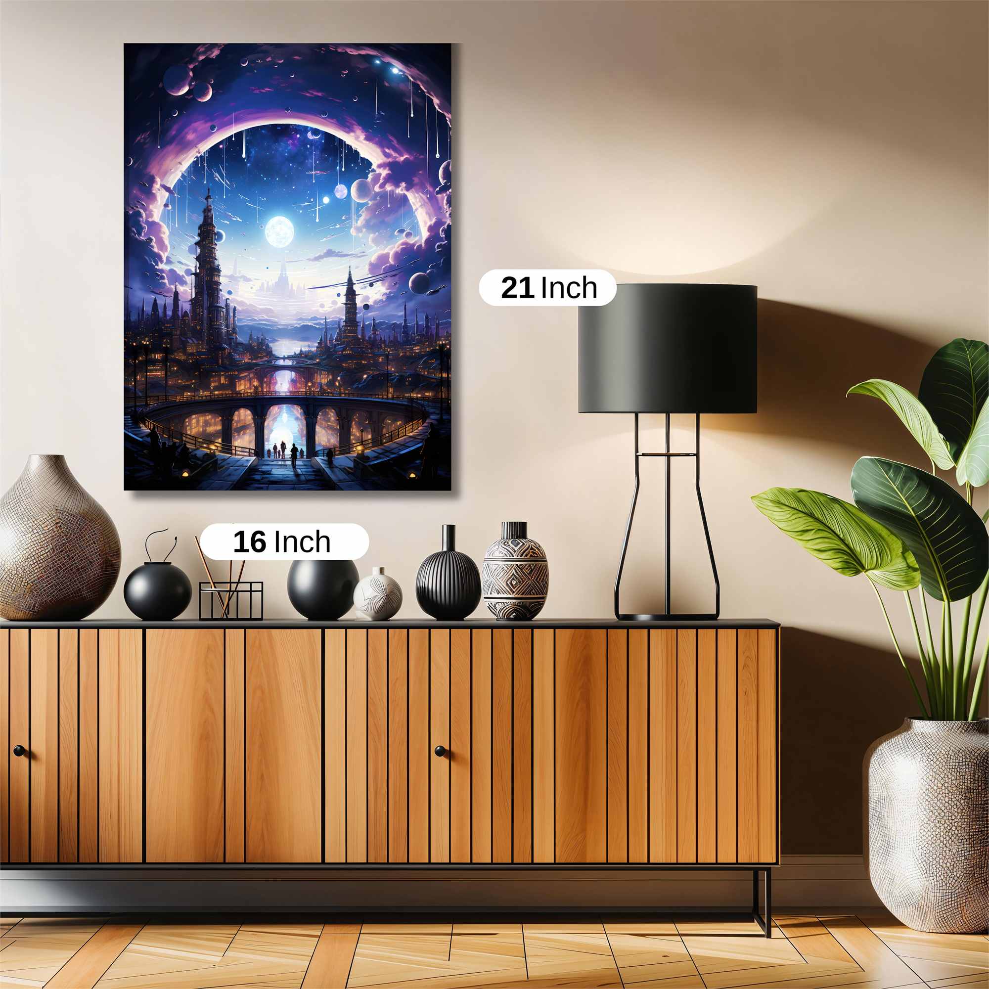 Moonlit Dreamscape Safe Wall Magnetic / M