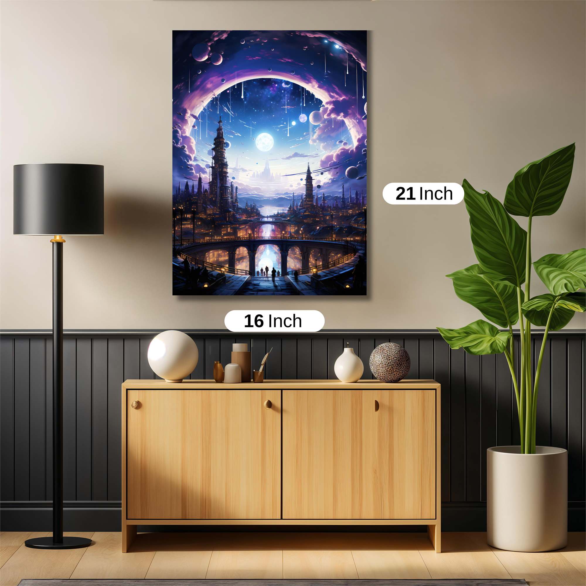 Moonlit Dreamscape Safe Wall Magnetic / M