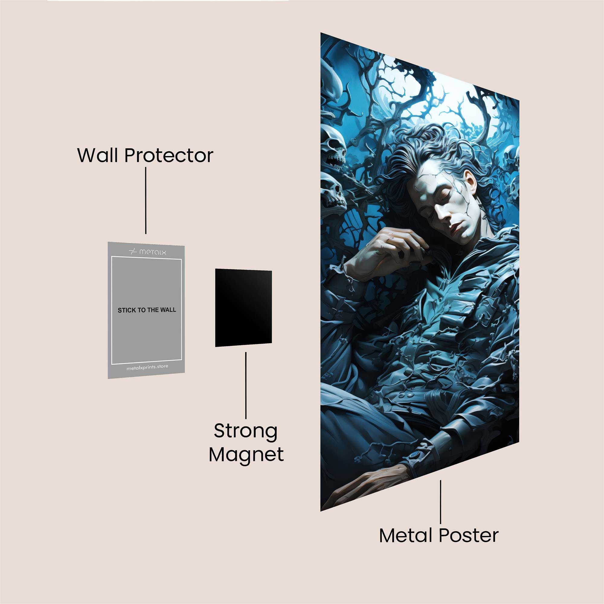 Morpheus Ensnared Safe Wall Magnetic / M