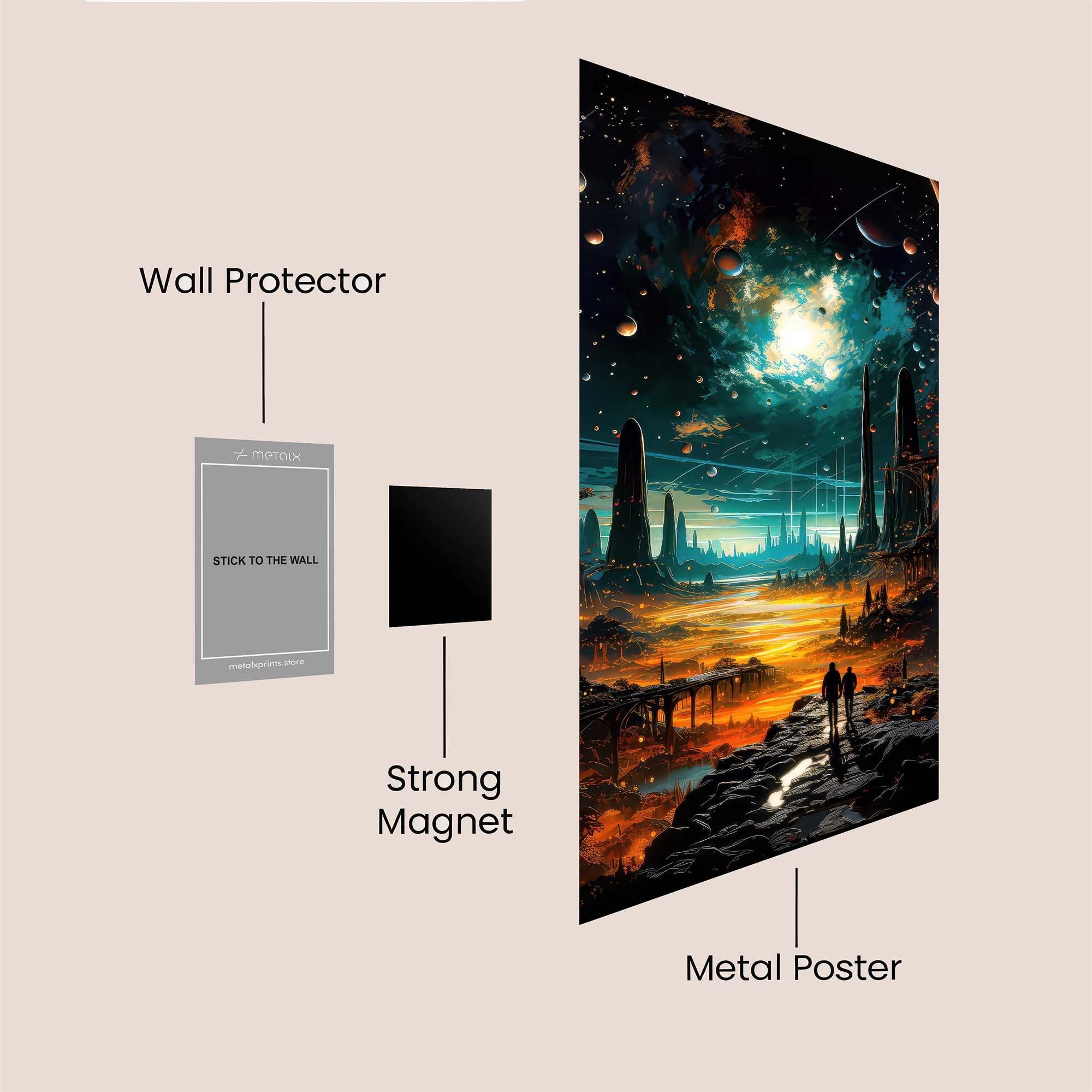 Cosmic Serenity Safe Wall Magnetic / M