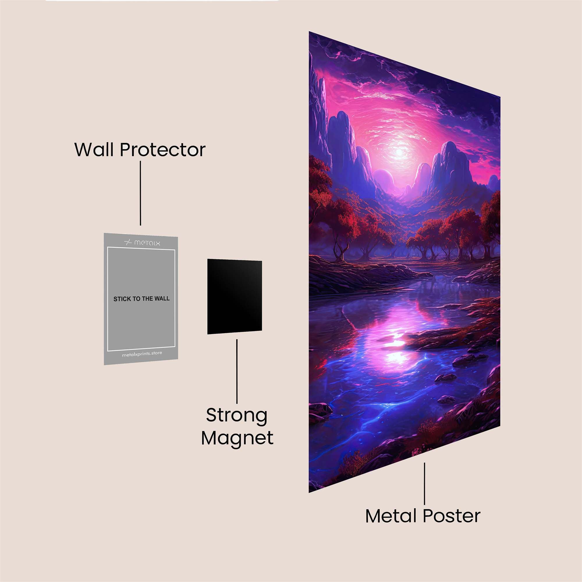 Twilight Serenity Safe Wall Magnetic / M
