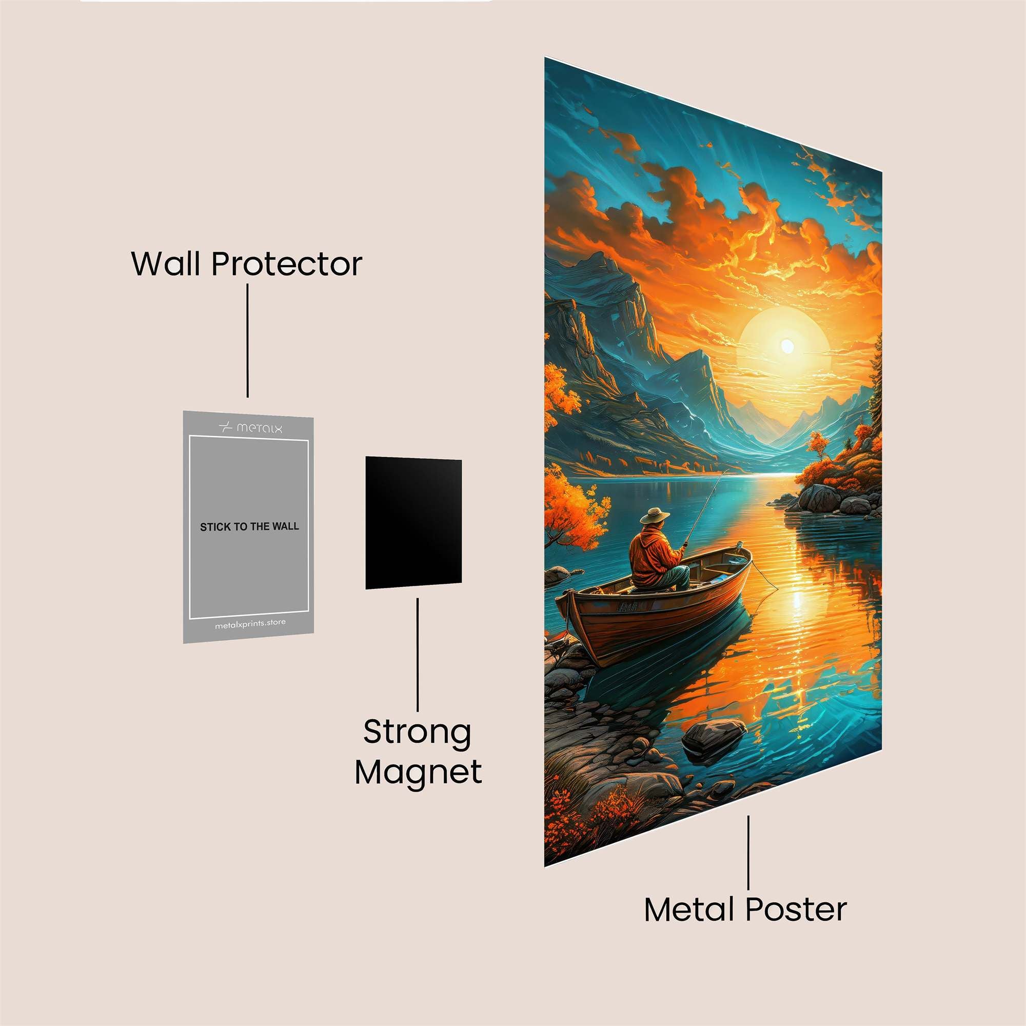 Sunset Serenity Safe Wall Magnetic / M