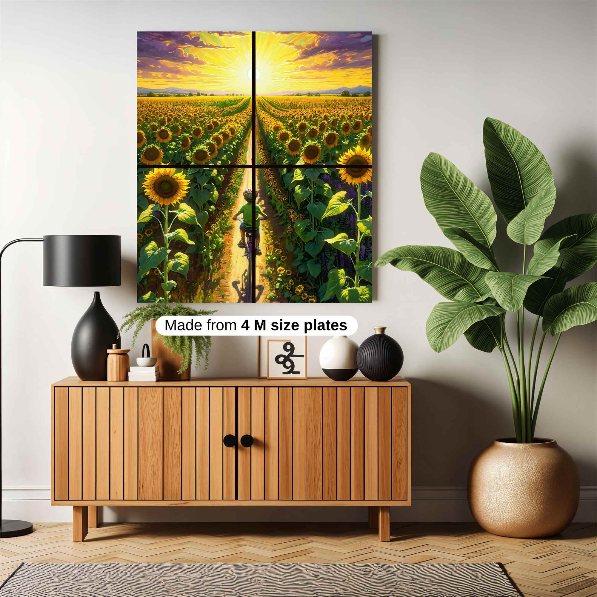 Sunflower Serenity Safe Wall Magnetic / M