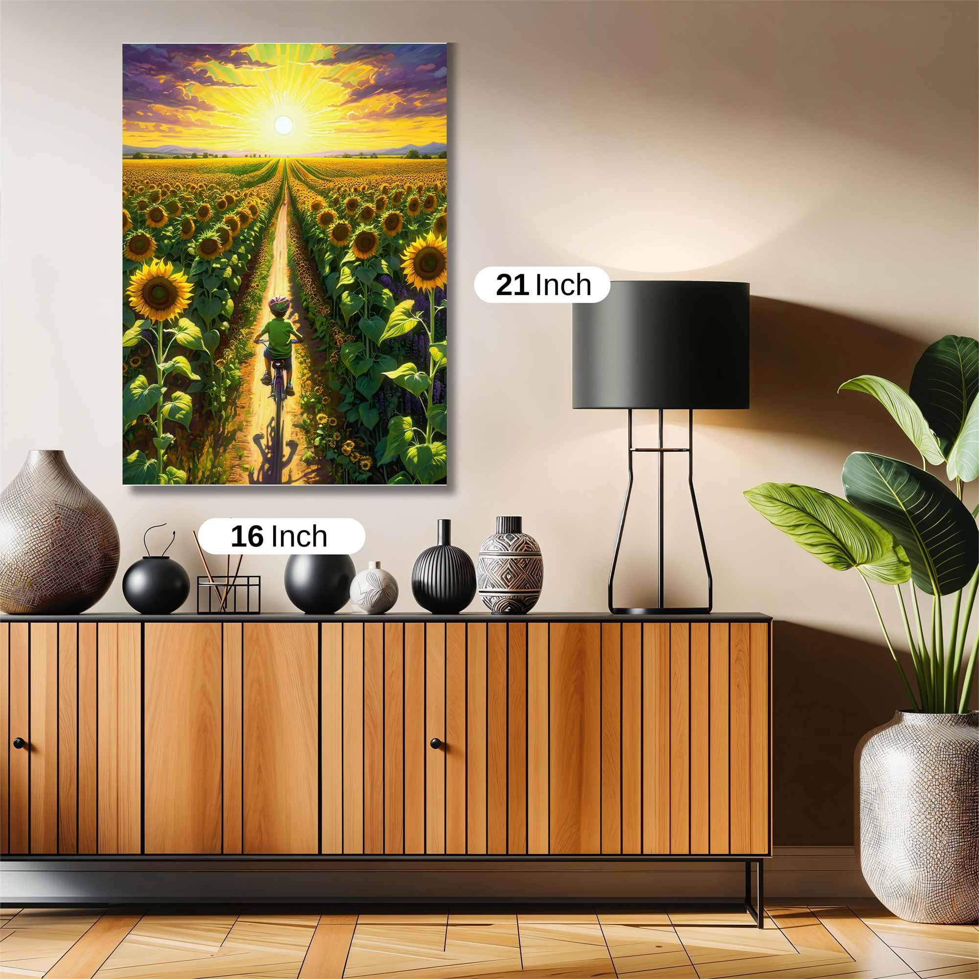 Sunflower Serenity Safe Wall Magnetic / M