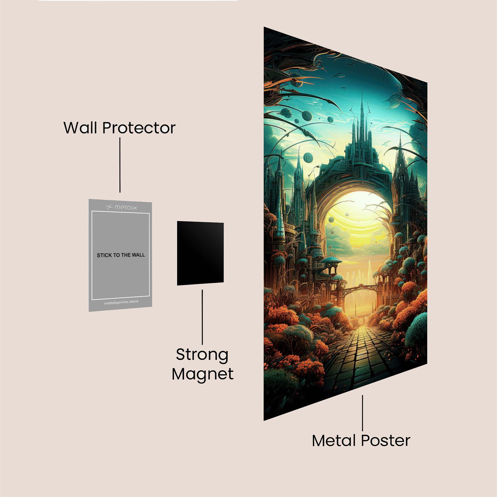 Castle Radiant Safe Wall Magnetic / M