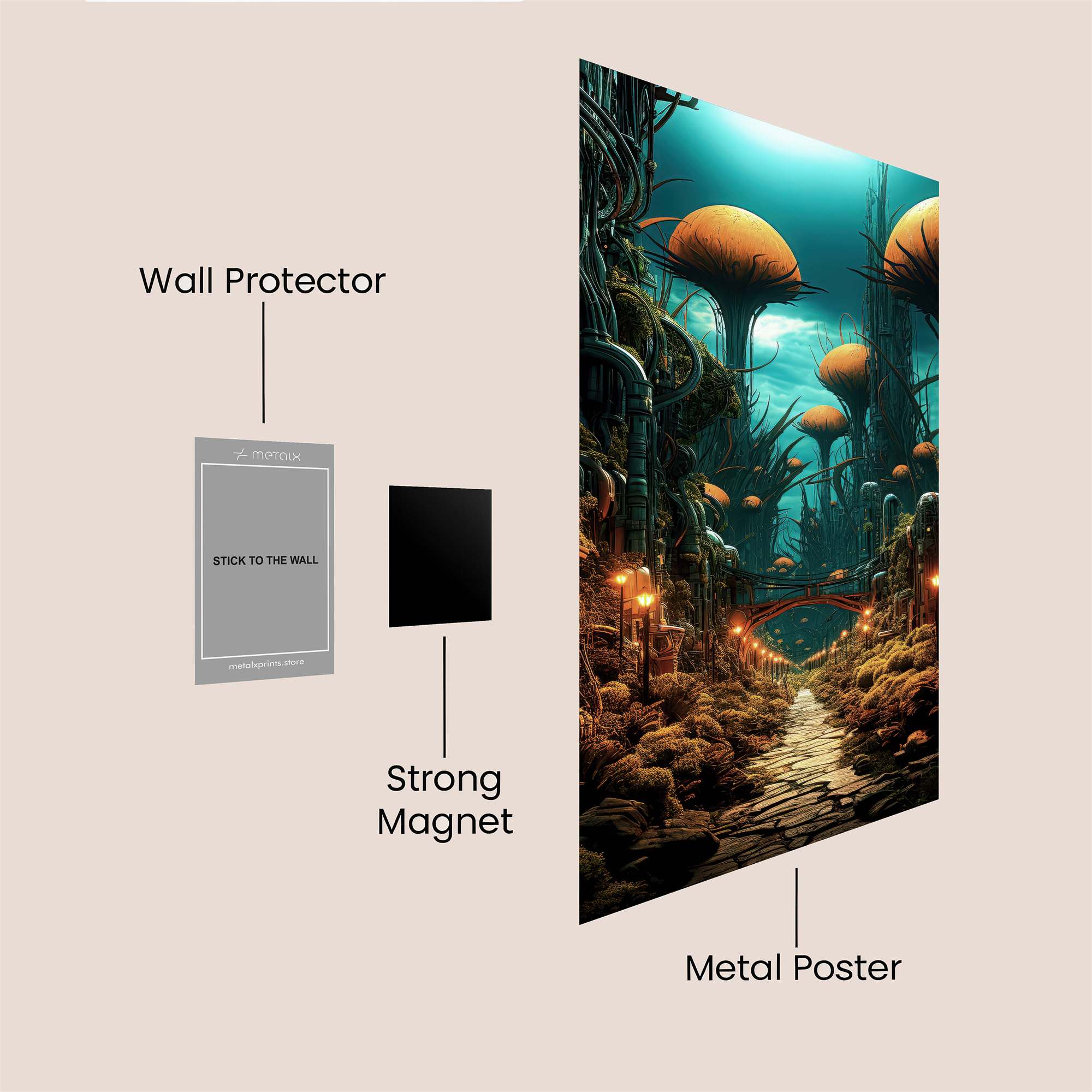 FungiDreamscape Safe Wall Magnetic / M