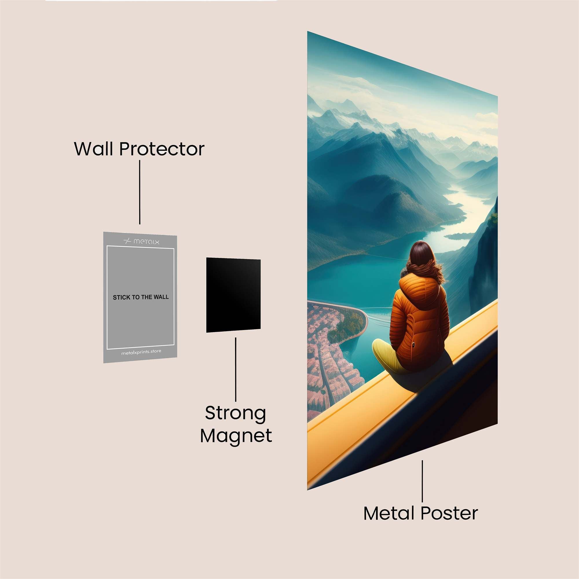 Mountain Serenity Safe Wall Magnetic / M