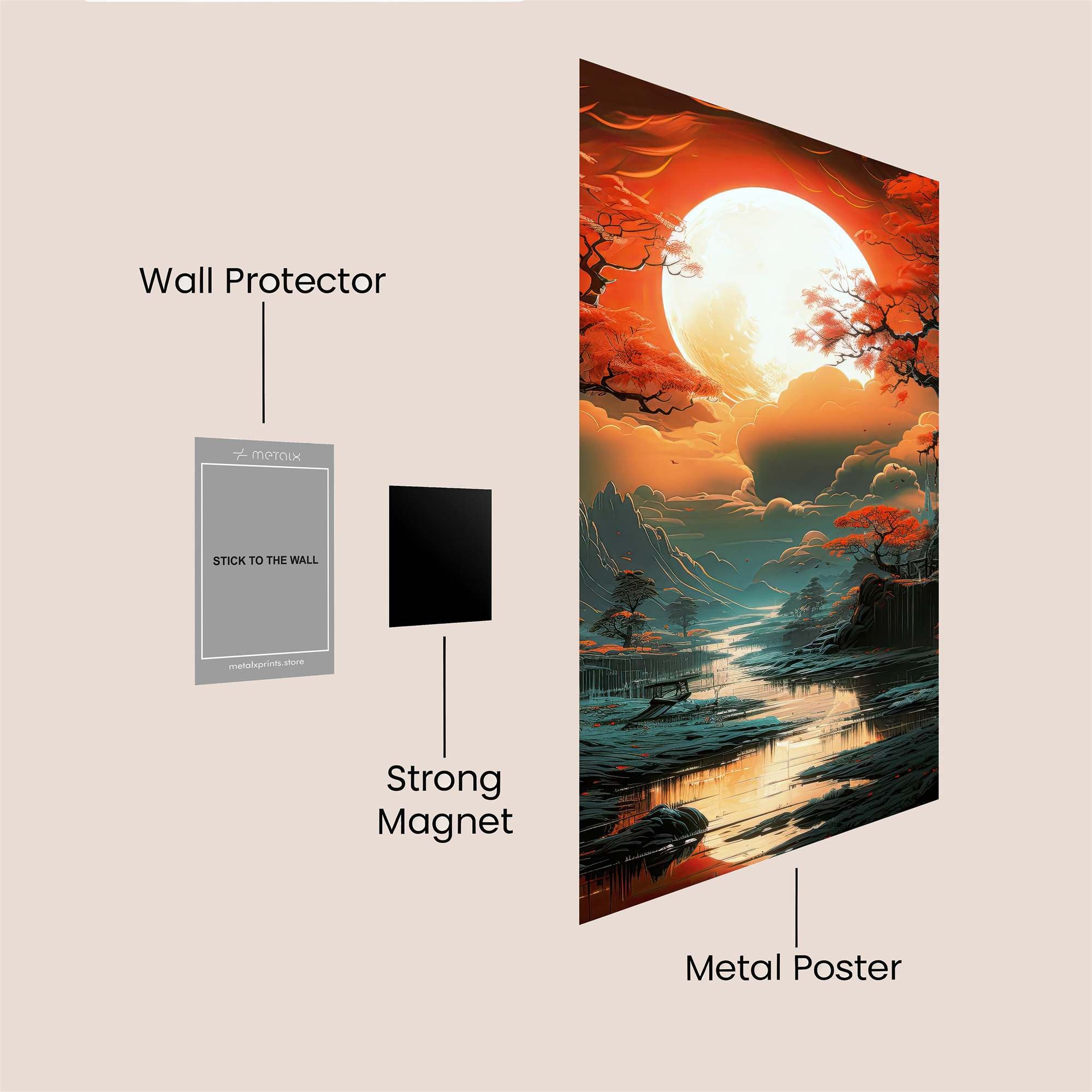 Moonlit Serenity Safe Wall Magnetic / M