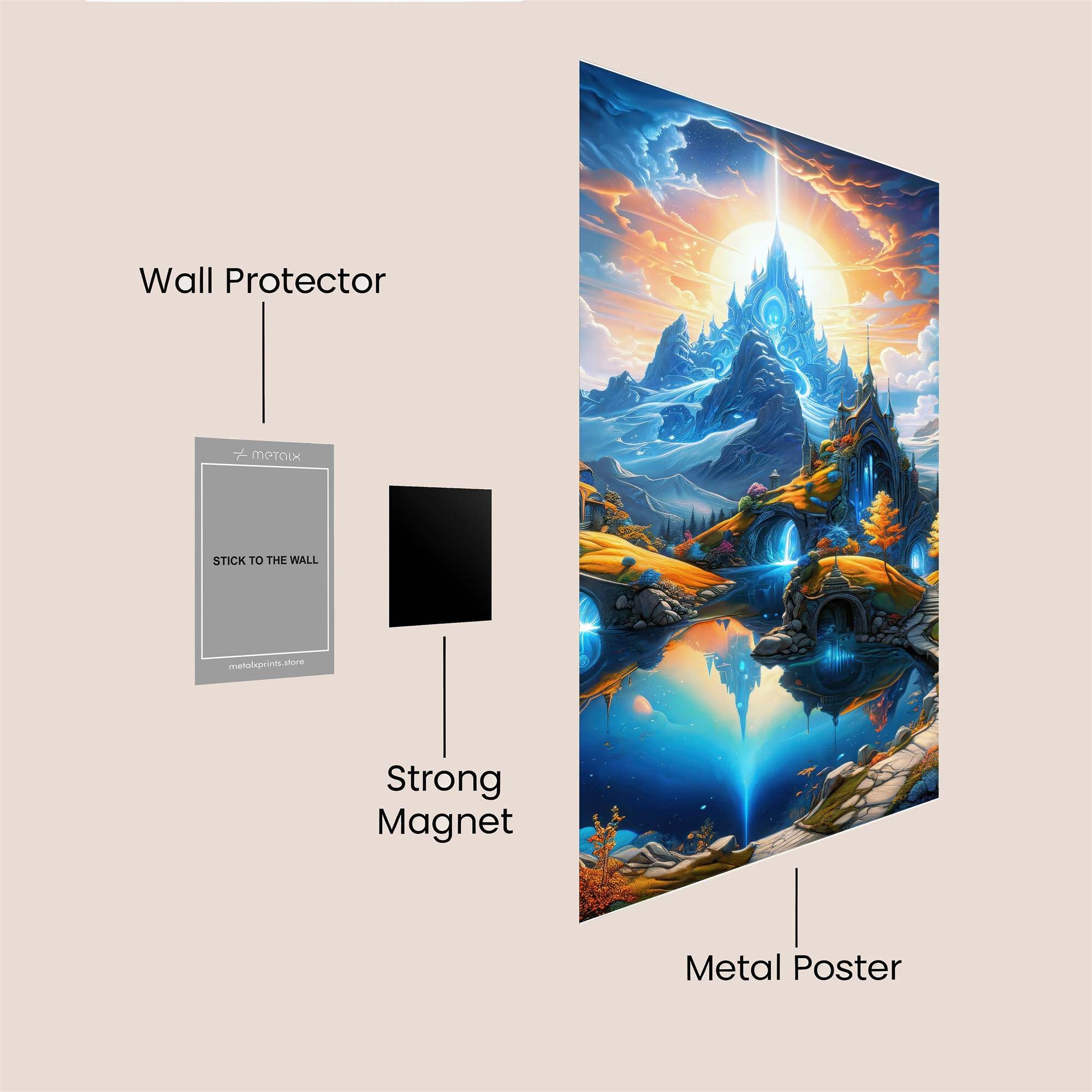 Castle Radiance Safe Wall Magnetic / M