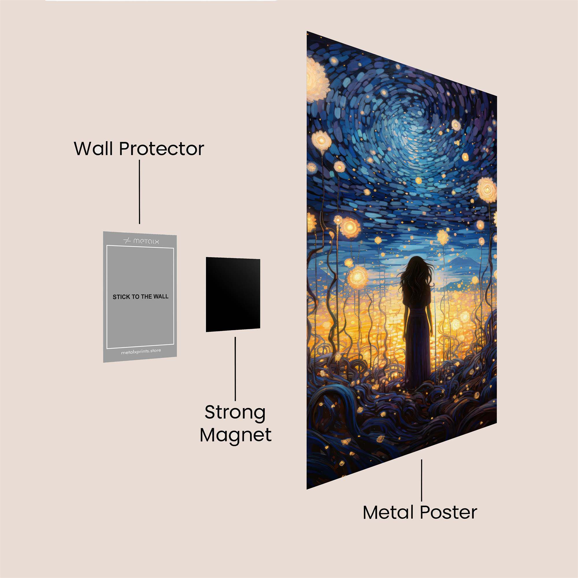 Mystic Glow Safe Wall Magnetic / M