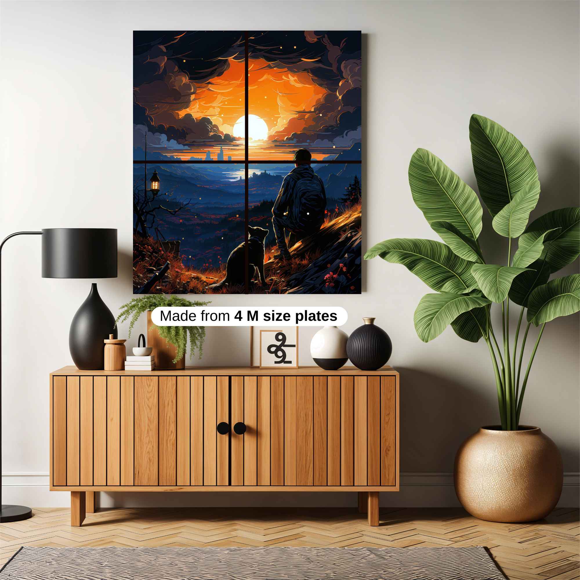 Sunset Serenity Safe Wall Magnetic / M
