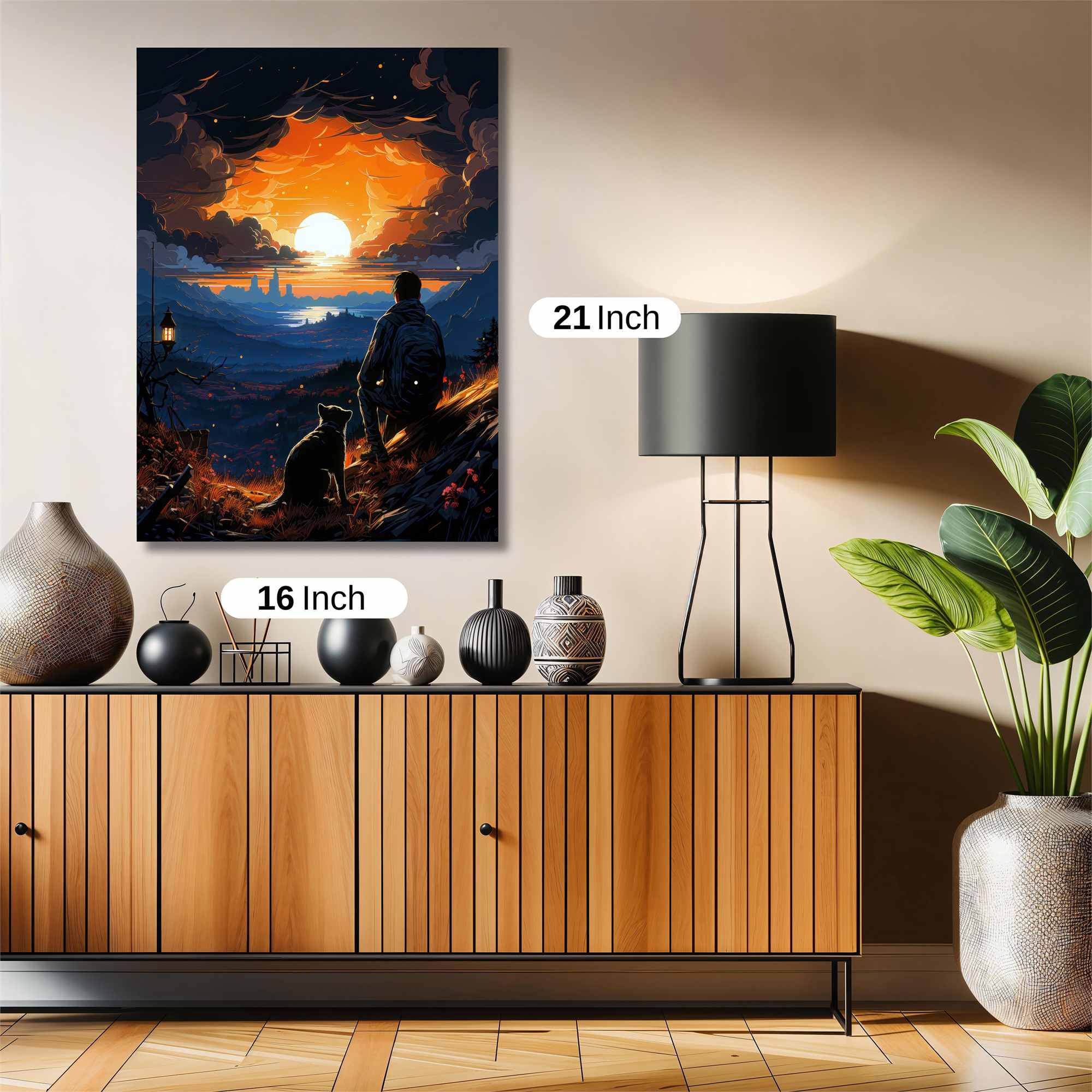 Sunset Serenity Safe Wall Magnetic / M