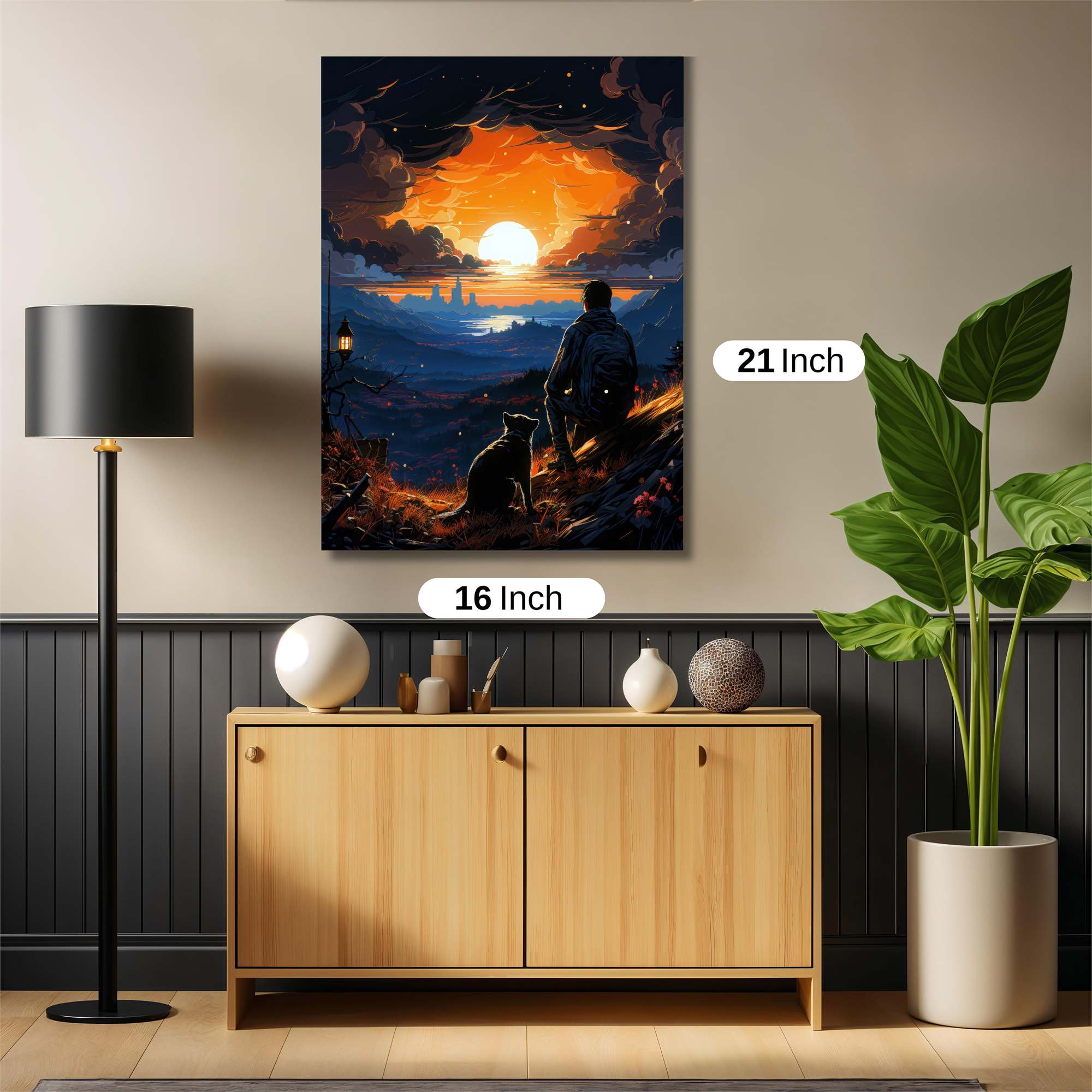 Sunset Serenity Safe Wall Magnetic / M