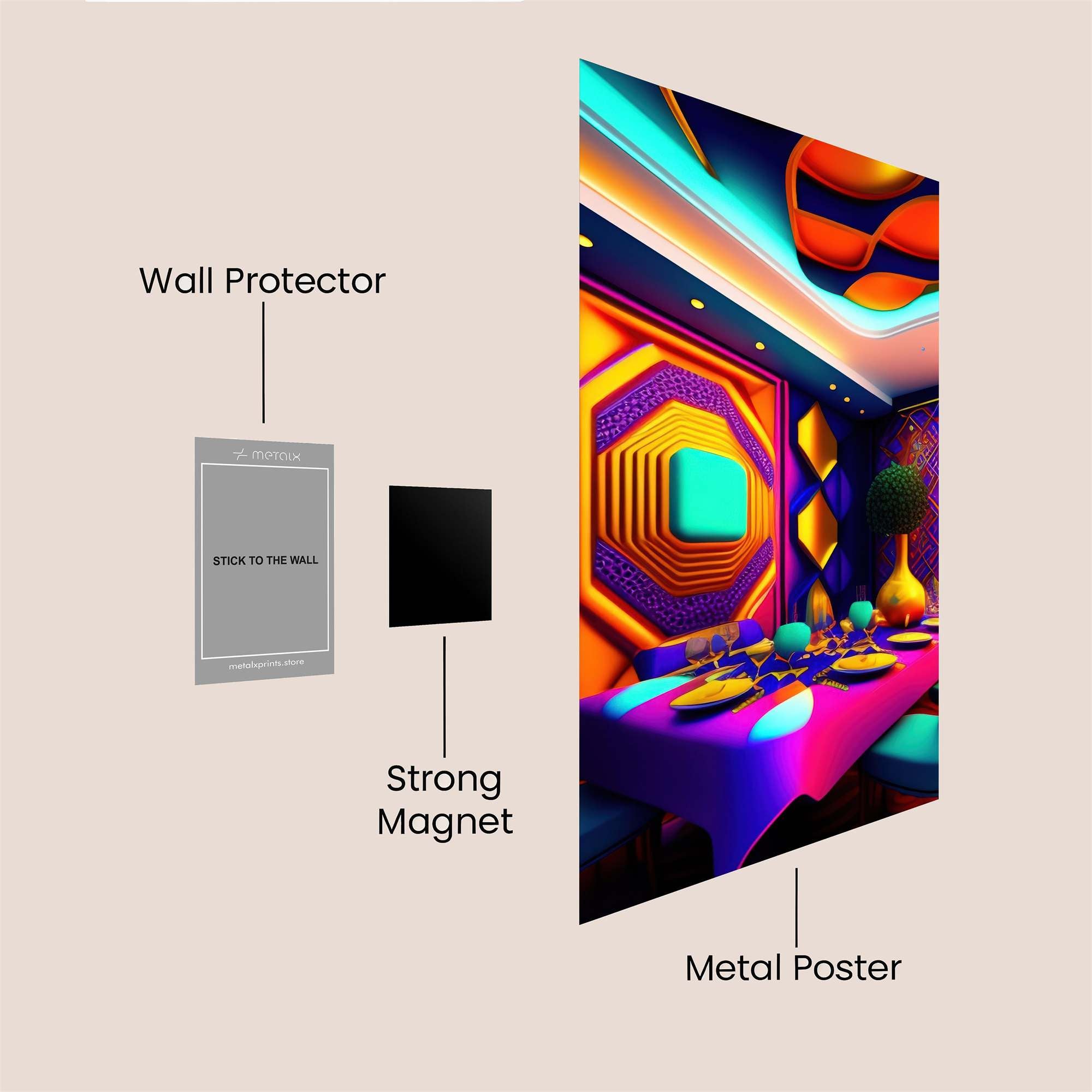 Neon Feast Safe Wall Magnetic / M
