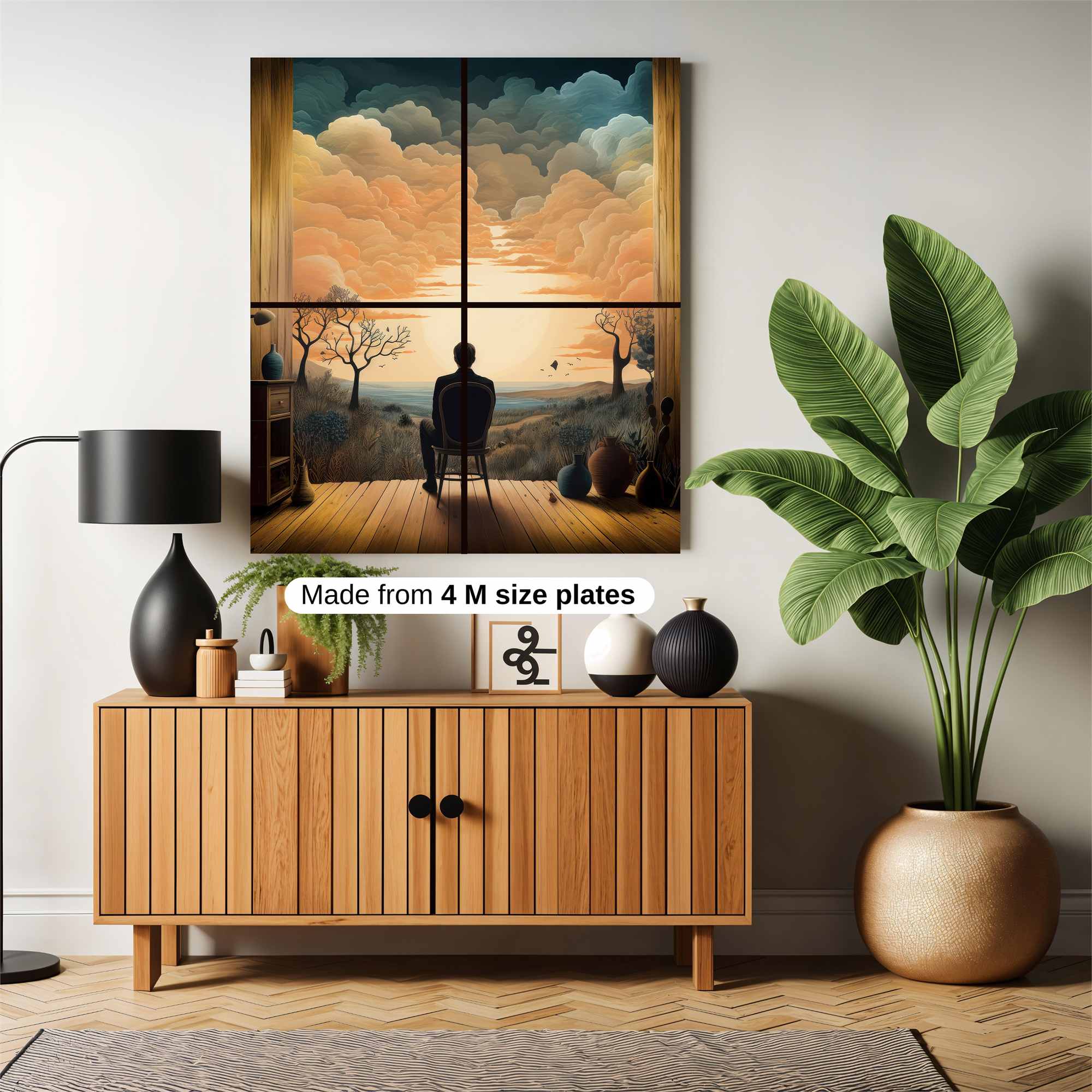 Sunset Solitude Safe Wall Magnetic / M