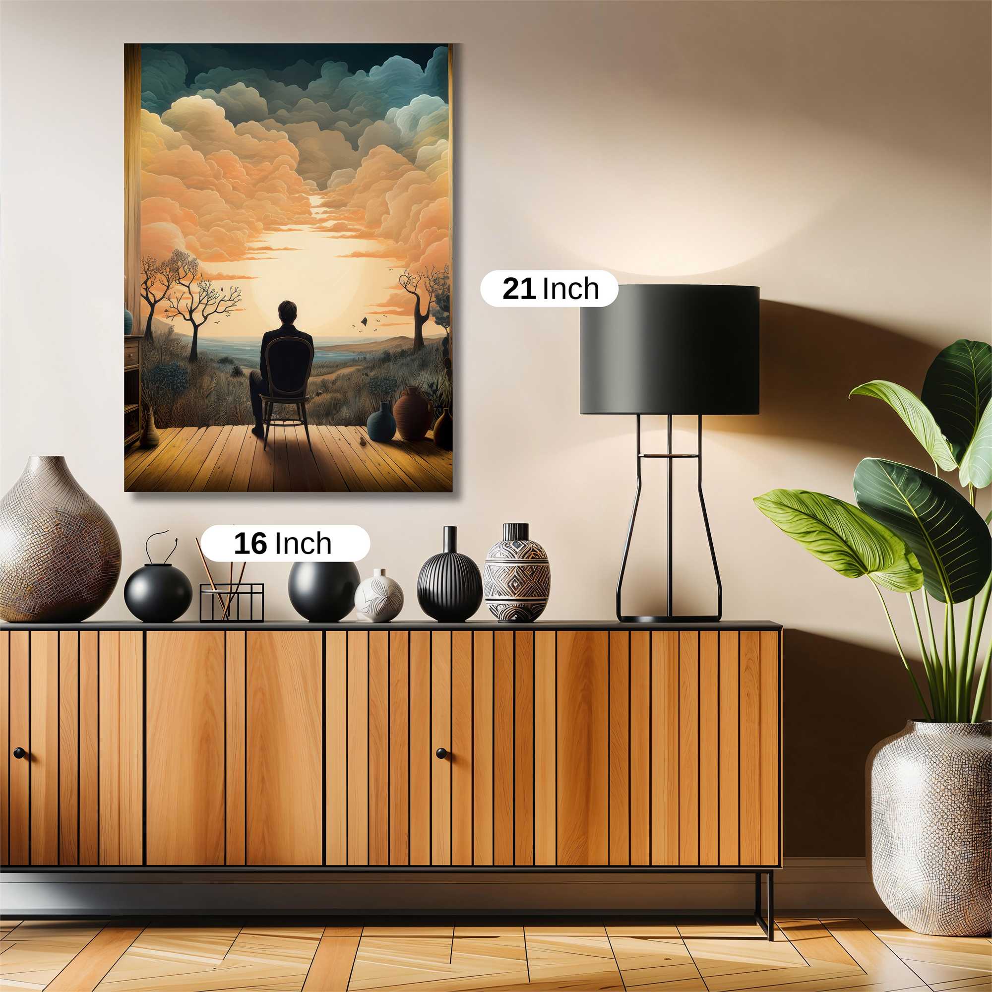 Sunset Solitude Safe Wall Magnetic / M