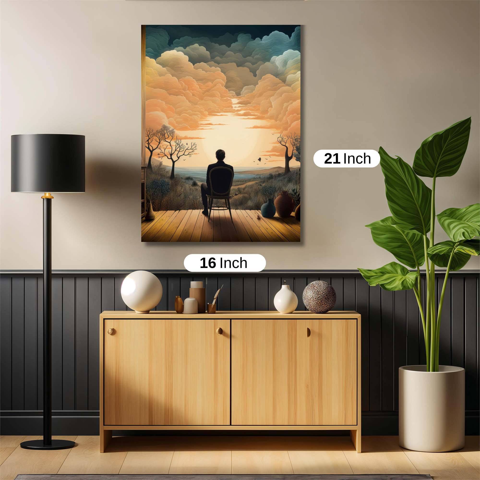 Sunset Solitude Safe Wall Magnetic / M