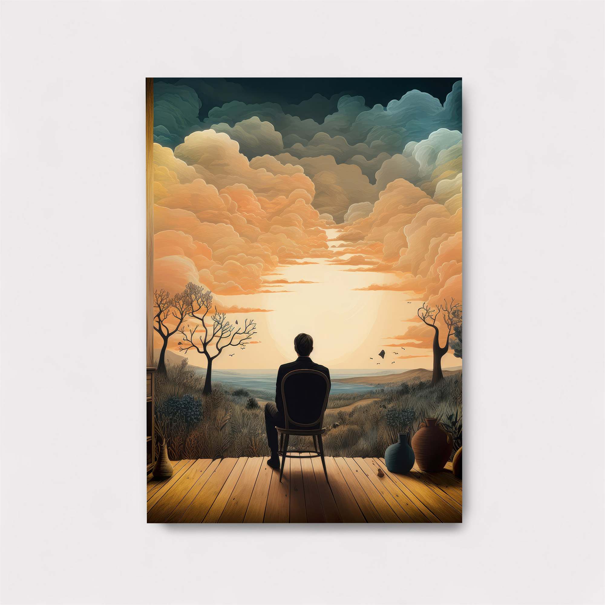 Sunset Solitude Safe Wall Magnetic / M